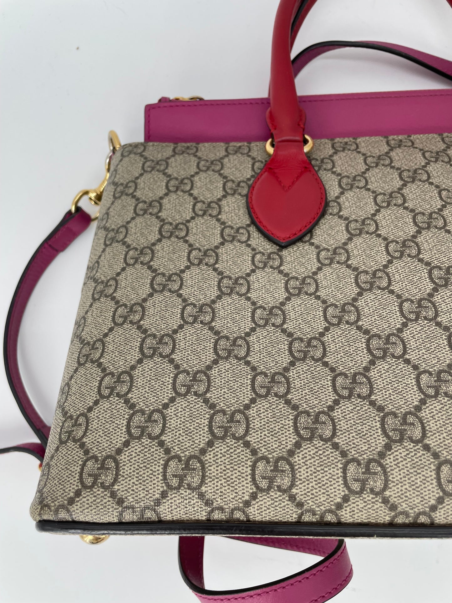Preloved Gucci Supreme Monogram Tote Bag