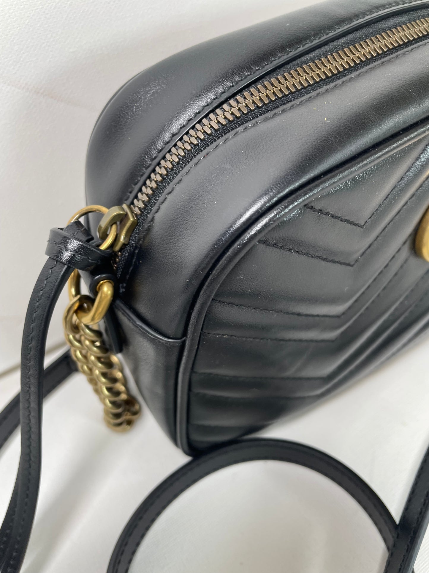 Preloved Gucci Marmont Shoulder Bag, Small