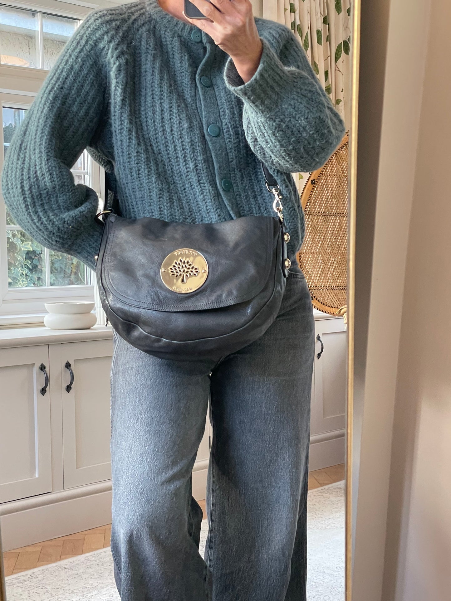 Preloved Mulberry Daria Satchel Shoulder Bag, Medium