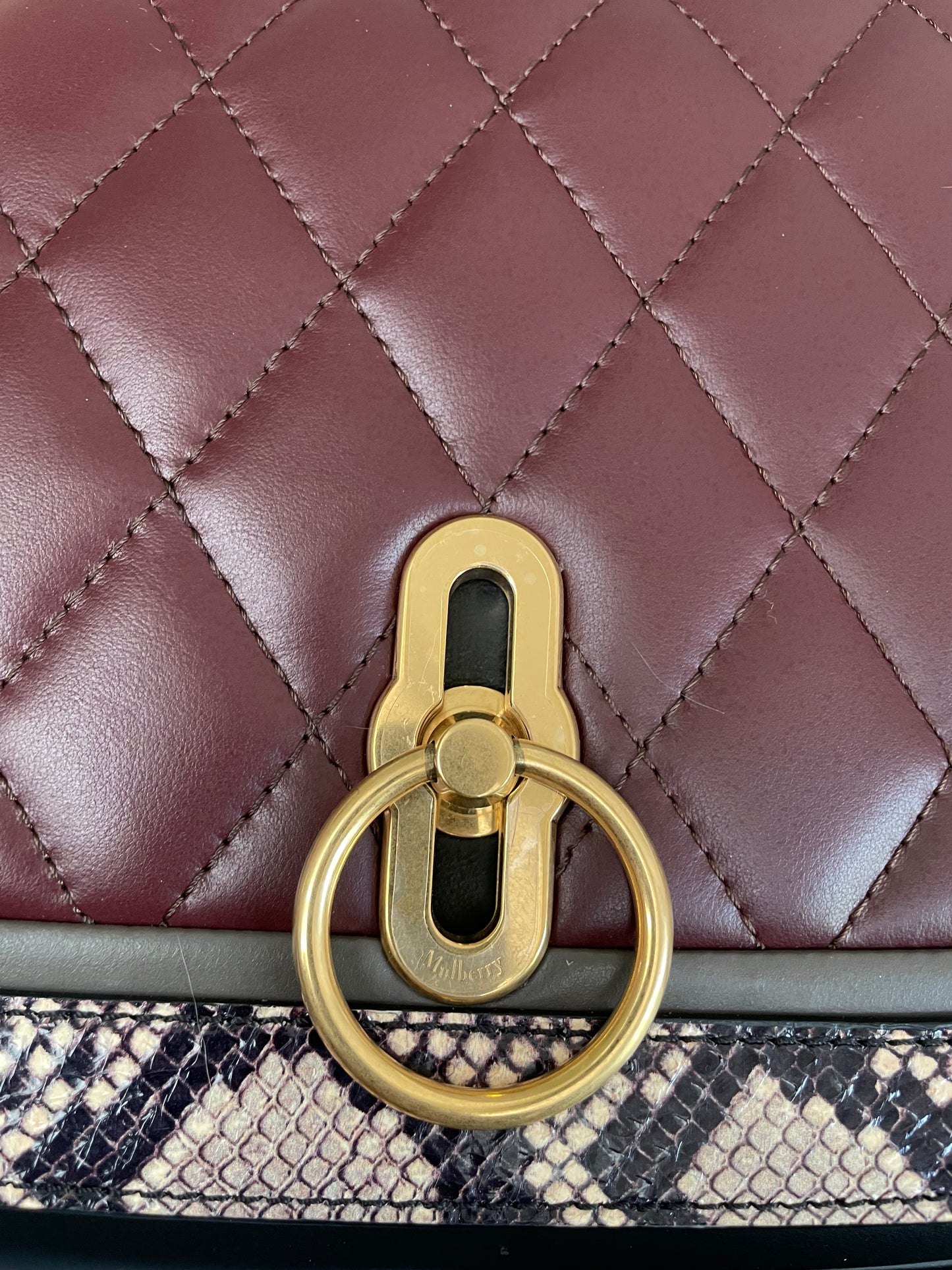 Preloved Mulberry Amberley Satchel Bag, Medium