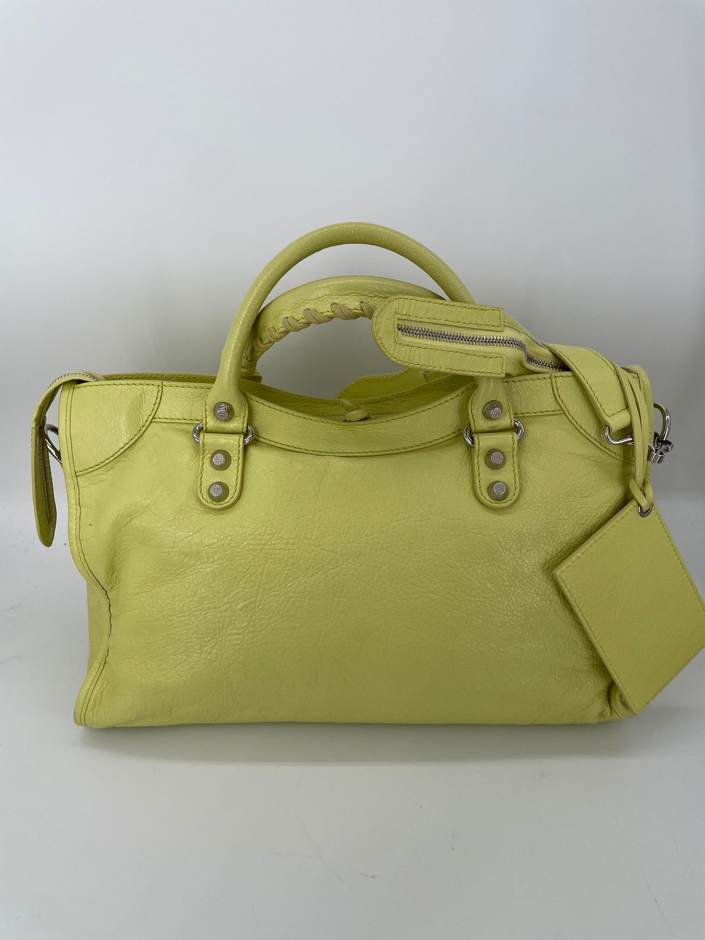Preloved Balenciaga Motorcycle City Tote Bag, Medium