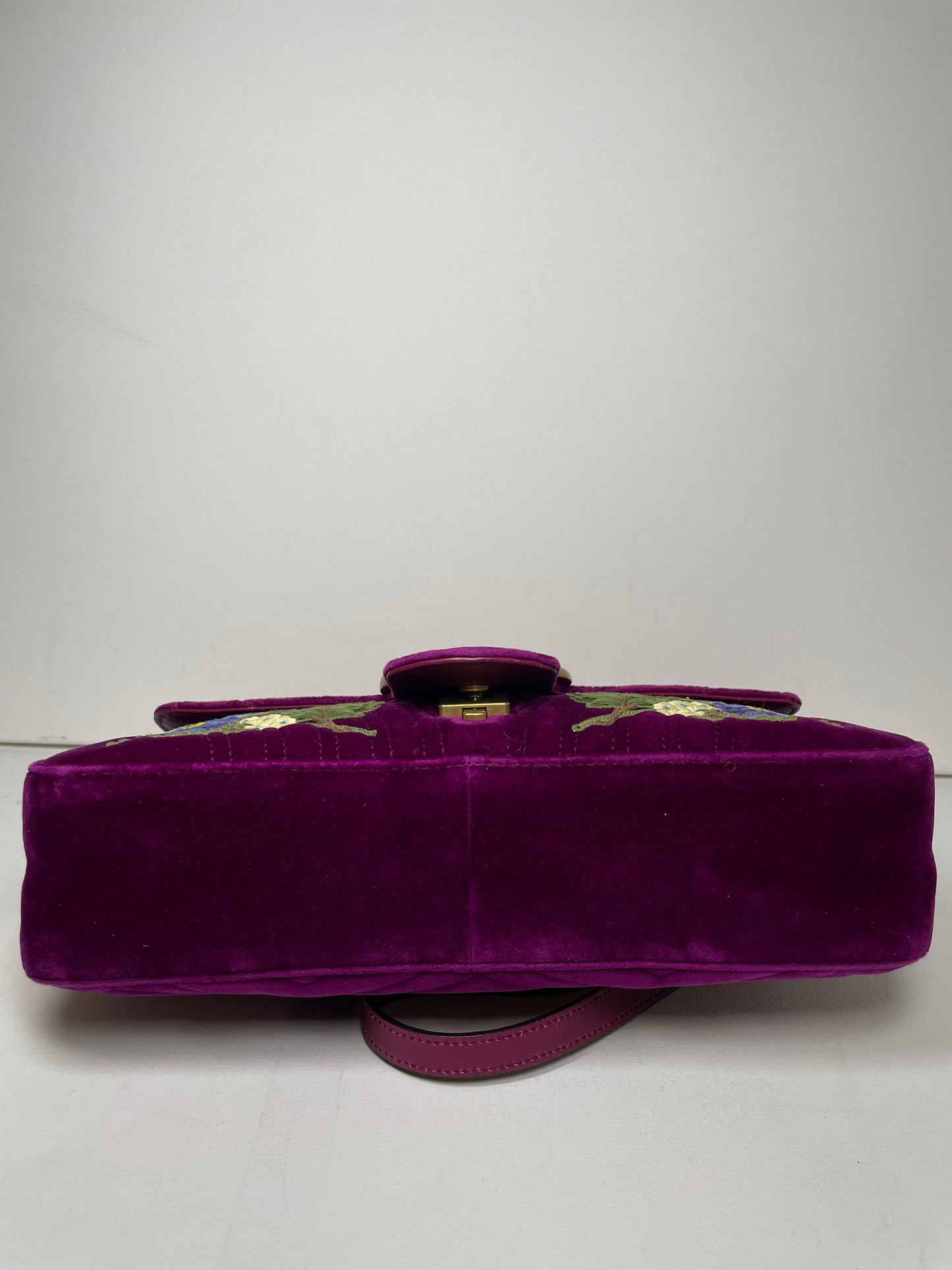 Preloved Gucci  Embroidered ‘LOVED’ Marmont shoulder Bag, Medium