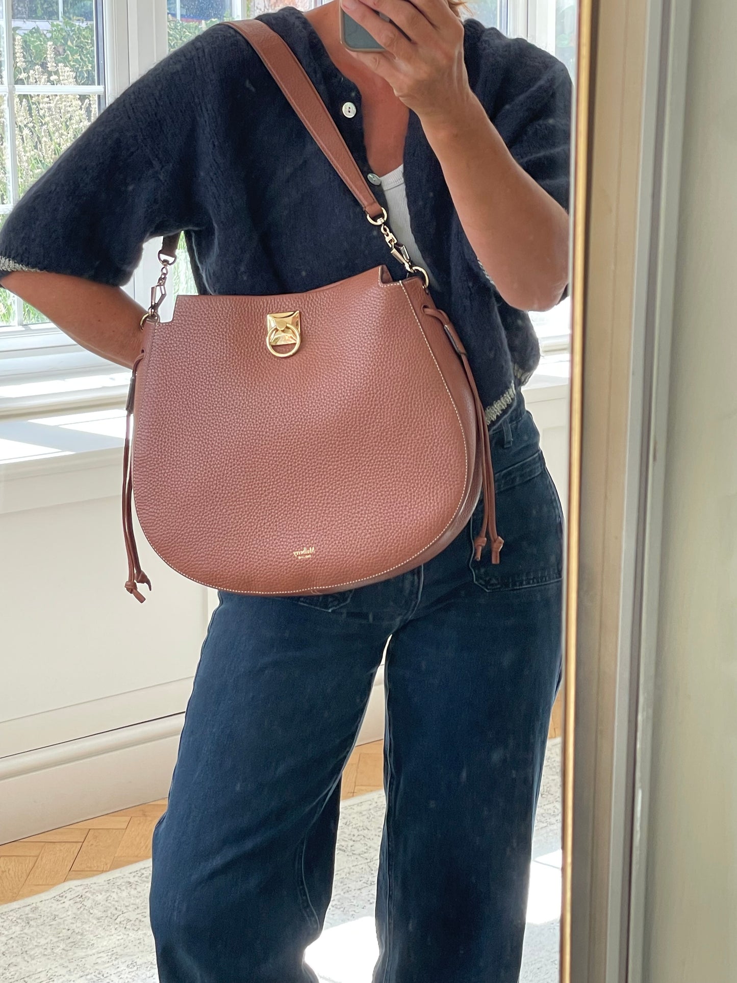 Preloved Mulberry Iris Hobo Shoulder Bag, Large