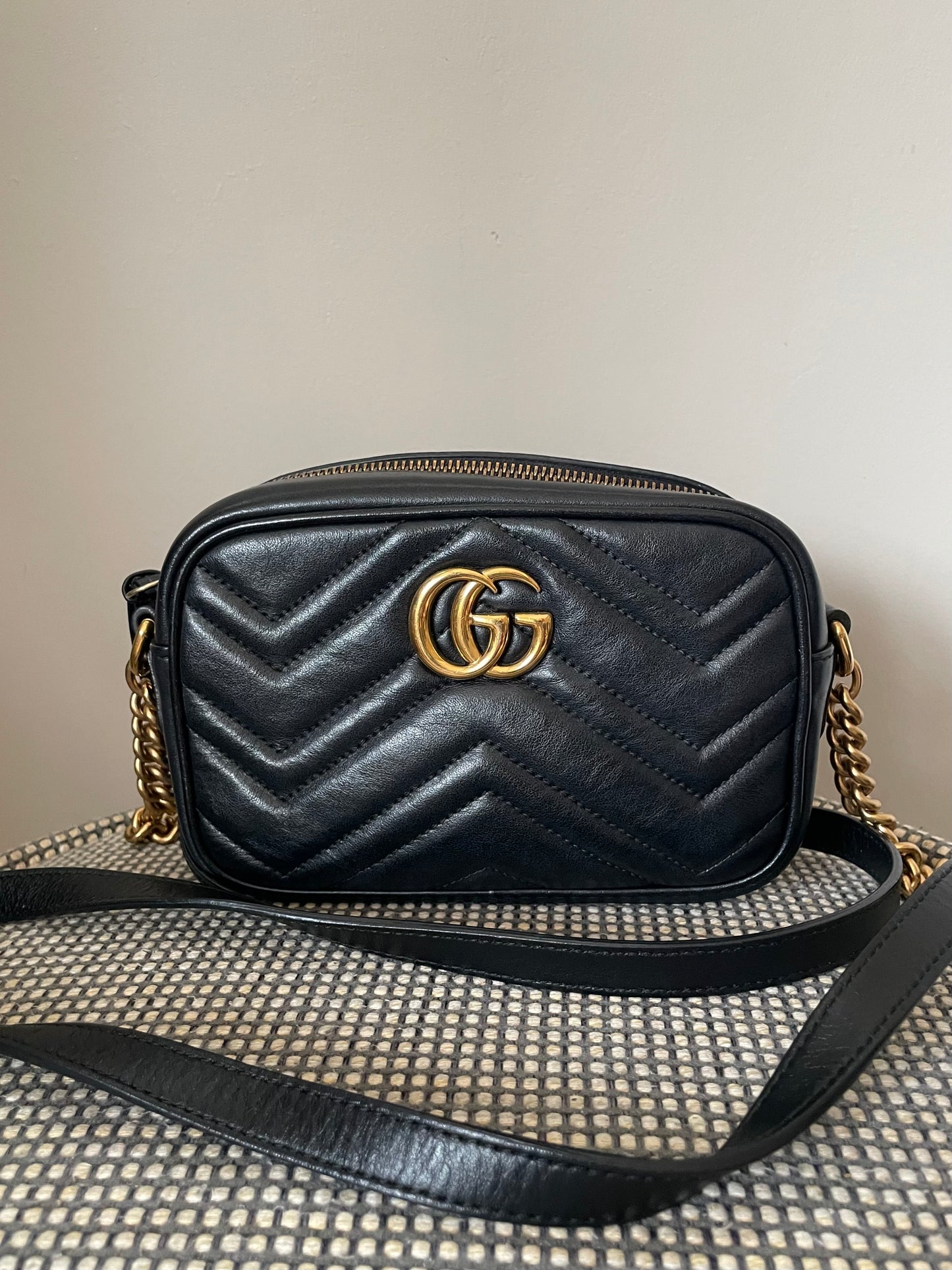 Preloved Gucci Marmont Crossbody Camera Bag, Mini