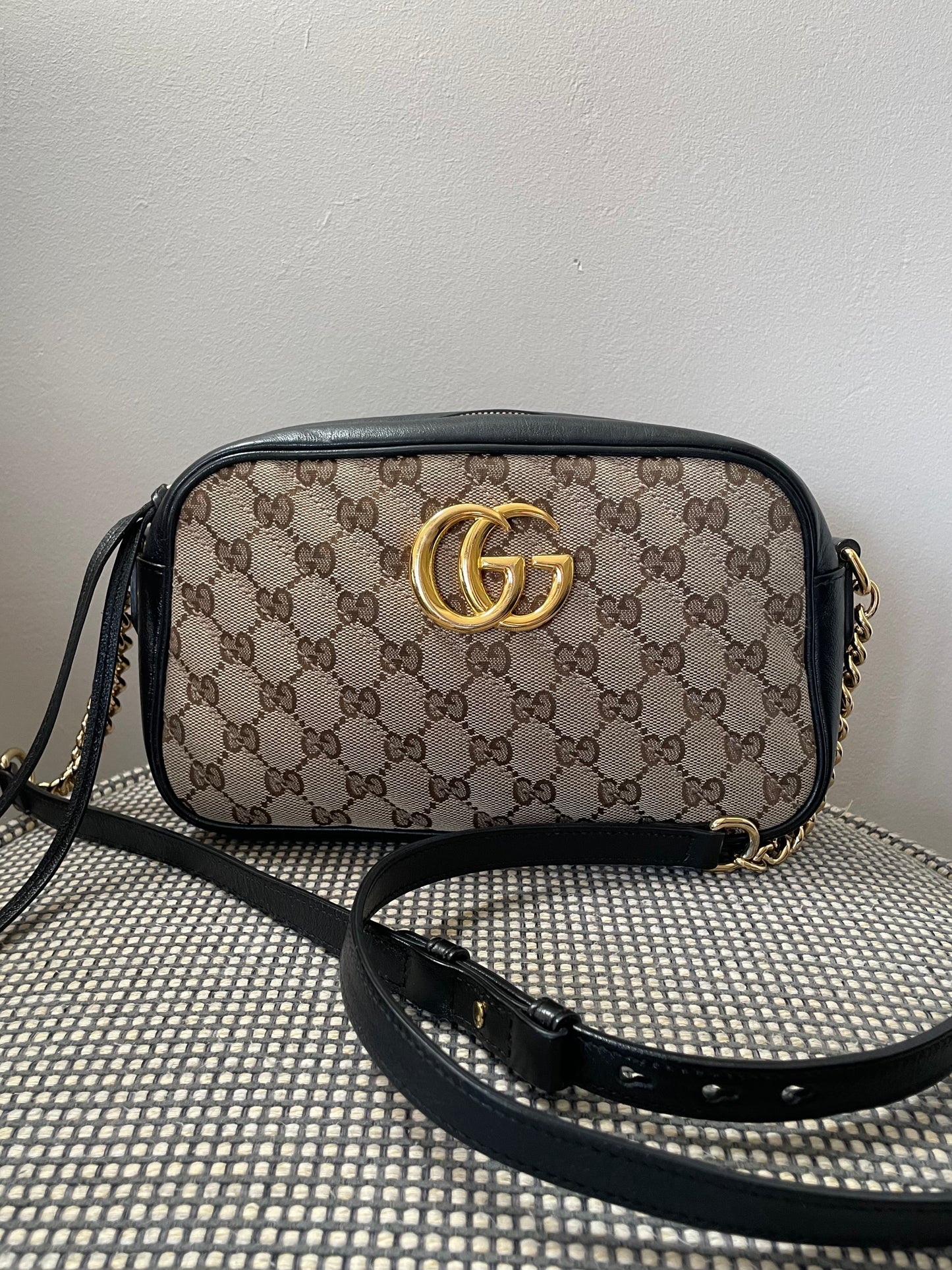 Preloved Gucci Matelasse Diagonal GG Marmont Bag, Small
