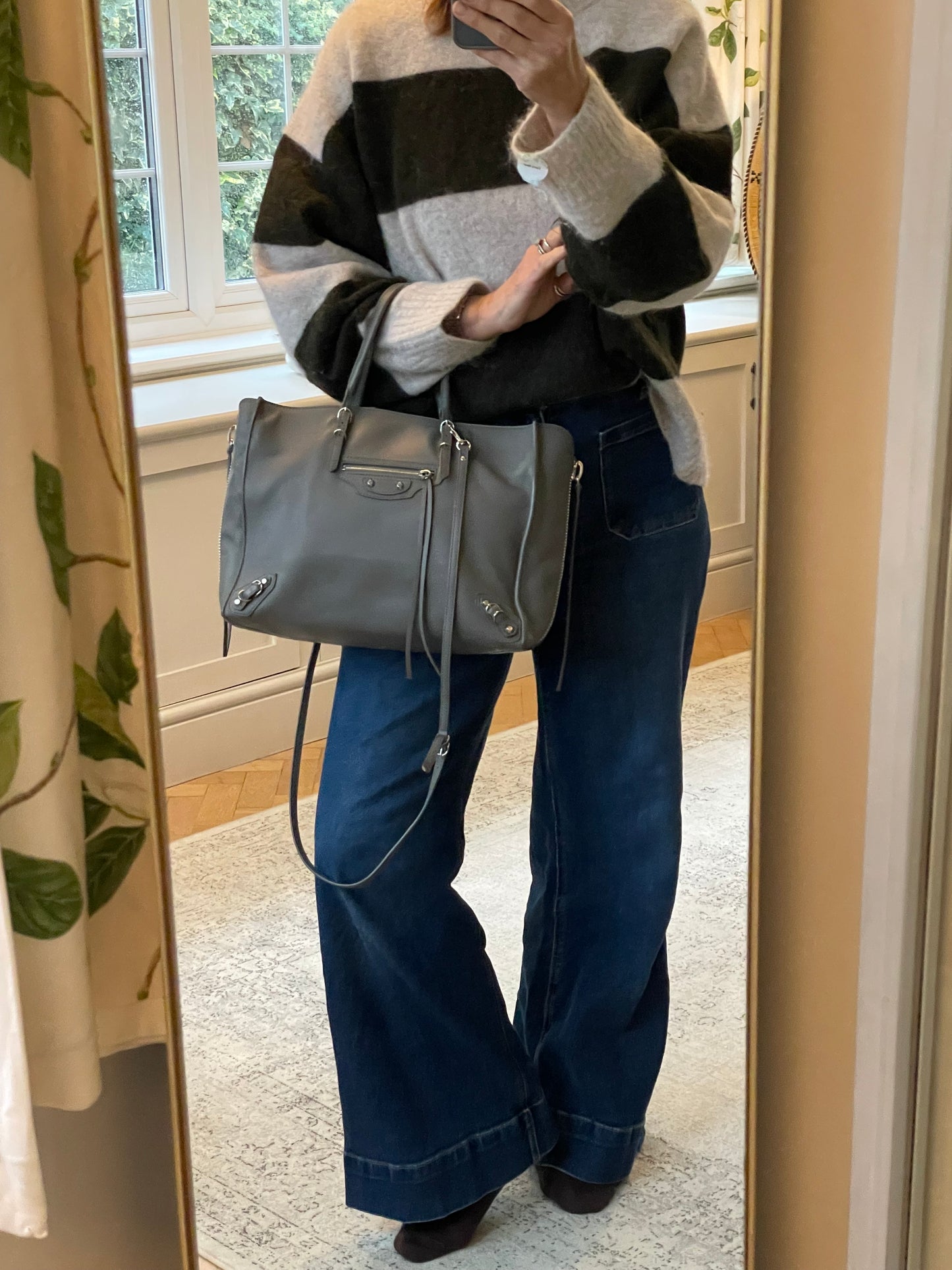 Preloved Balenciaga Papier Side Zip Tote, Medium