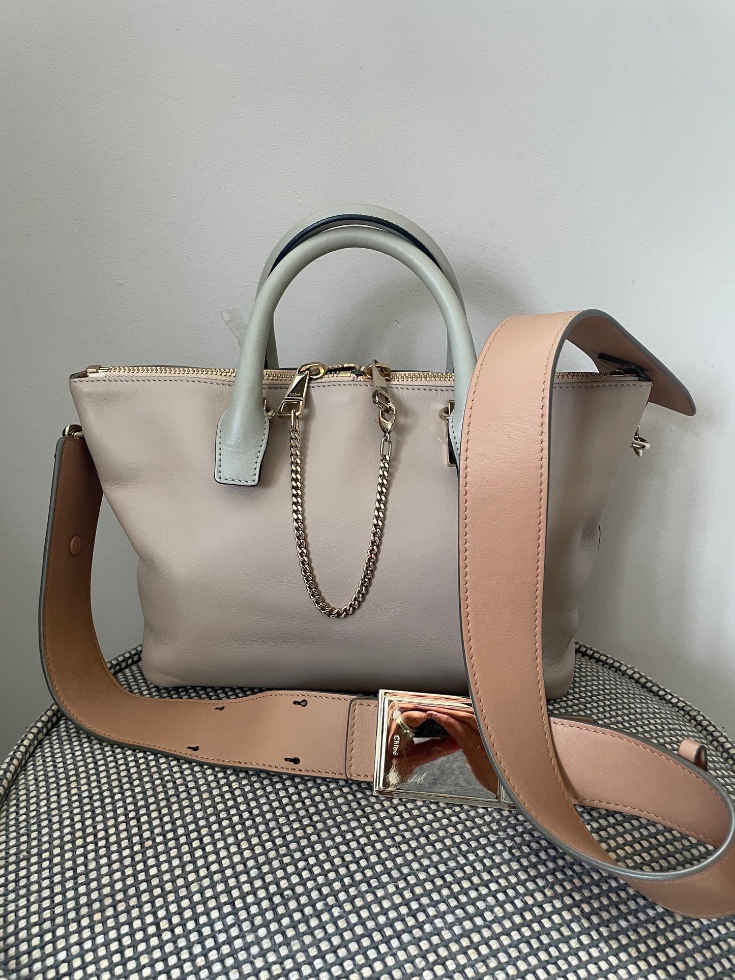 Preloved Chloe Baylee Tote Bag with Shoulder Strap, Small