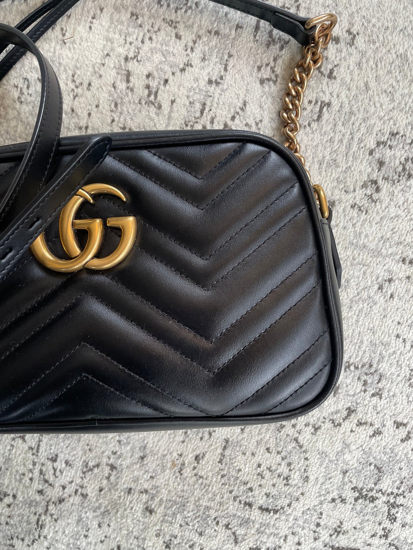 Preloved Gucci Marmont Shoulder Bag, Small