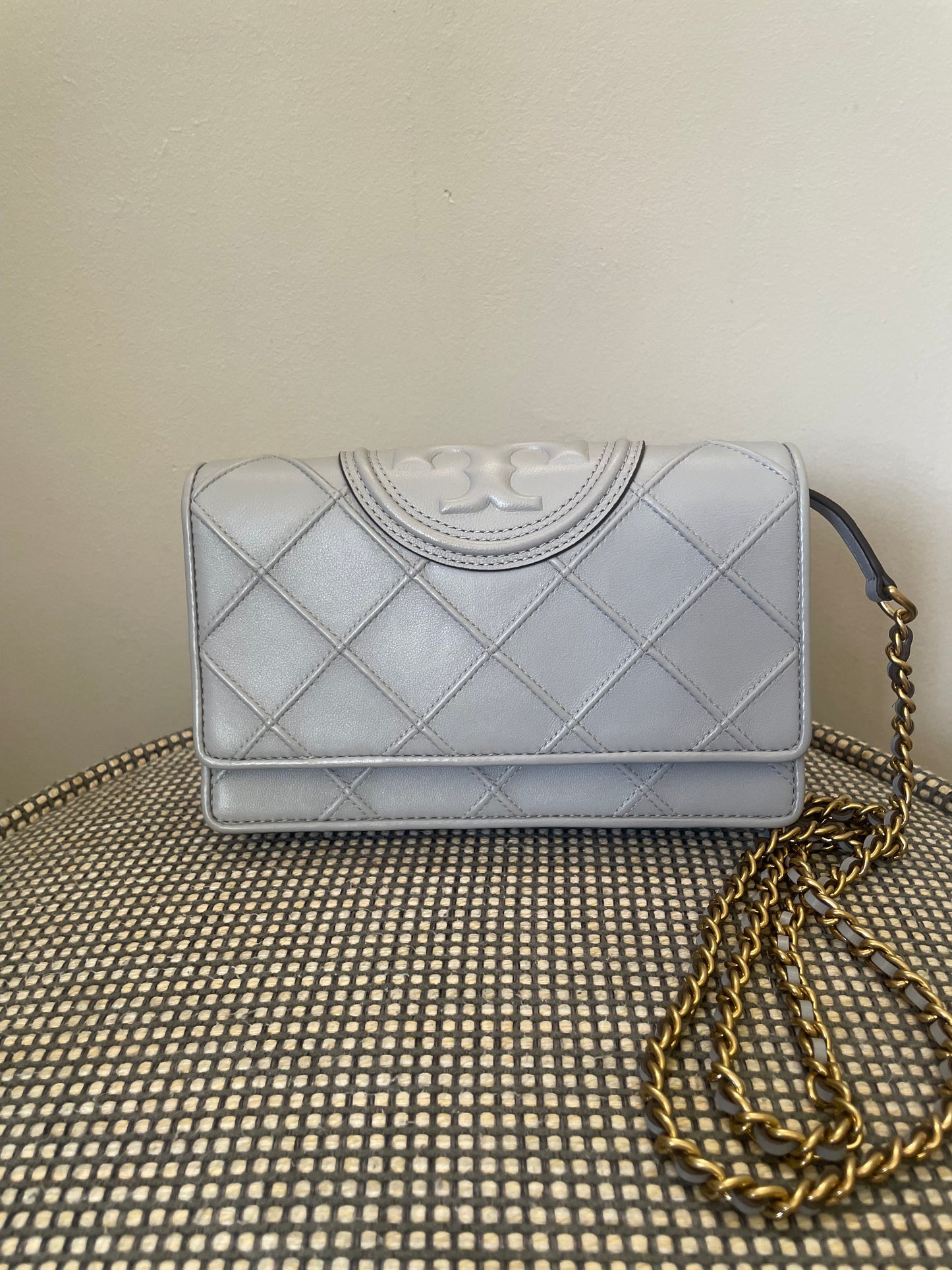 Preloved Tory Burch Fleming Soft Chain Wallet