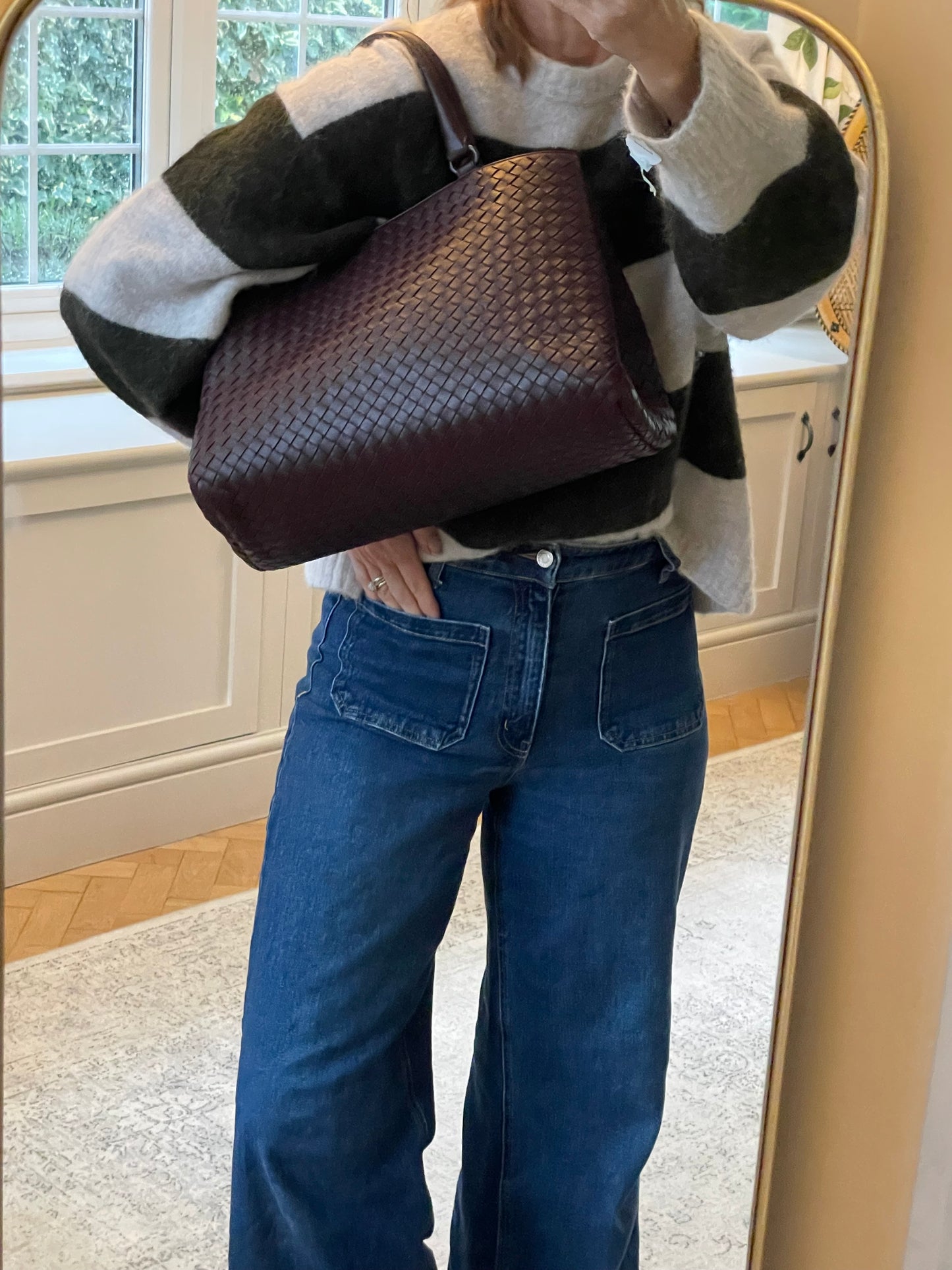 Preloved Bottega Veneta Milano Tote Bag, Medium