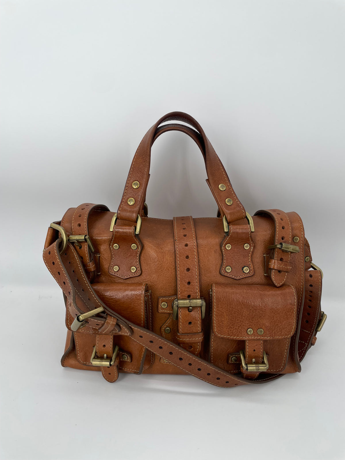 Preloved Mulberry Vintage Roxanne Satchel Shoulder Bag, Small