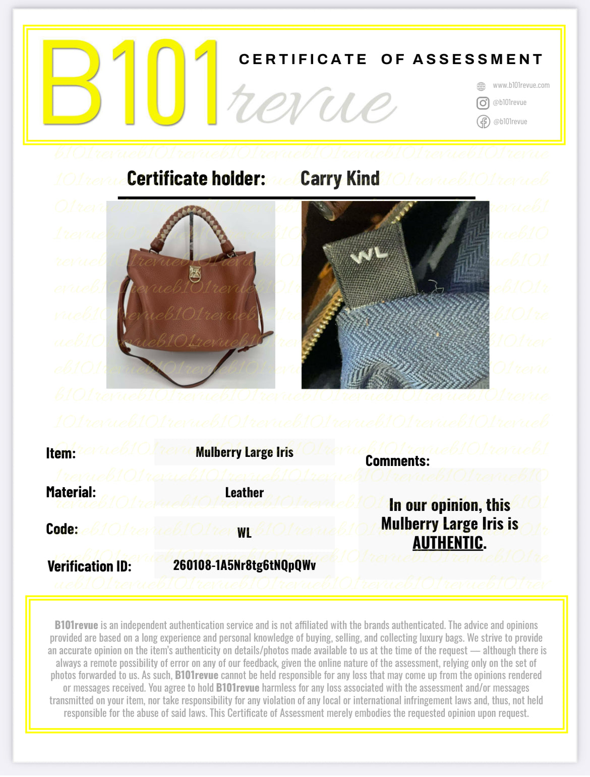 Preloved Mulberry Iris Top Handle Tote Bag, Large