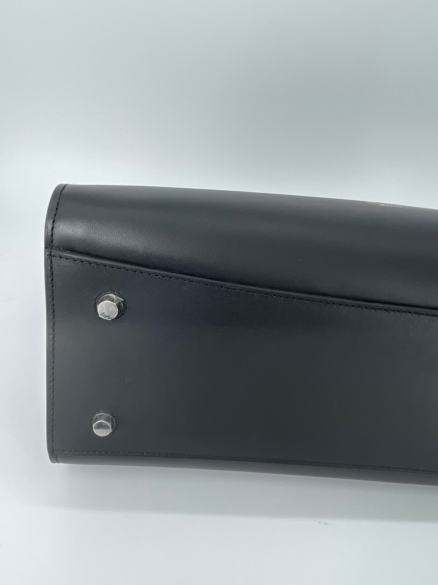 Preloved Mulberry Iris Top Handle Flat Stud Tote Bag with Long Strap