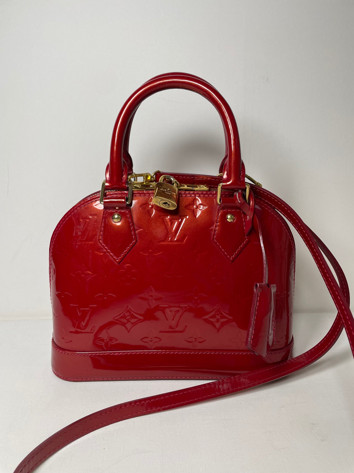 Preloved Louis Vuitton Alma Bag with Long Strap, BB