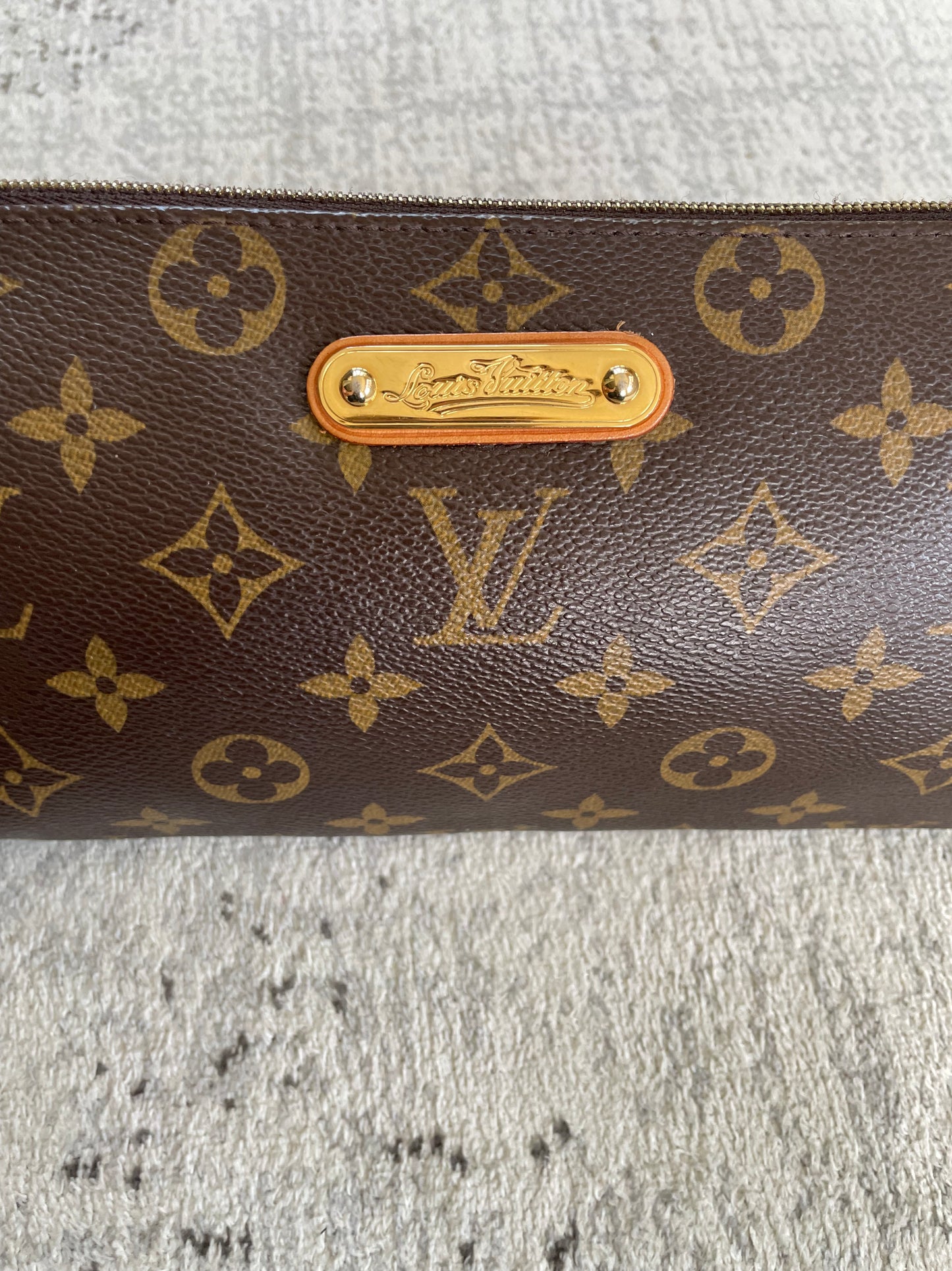 Preloved Louis Vuitton Monogram Canvas Eva Clutch/Crossbody Bag