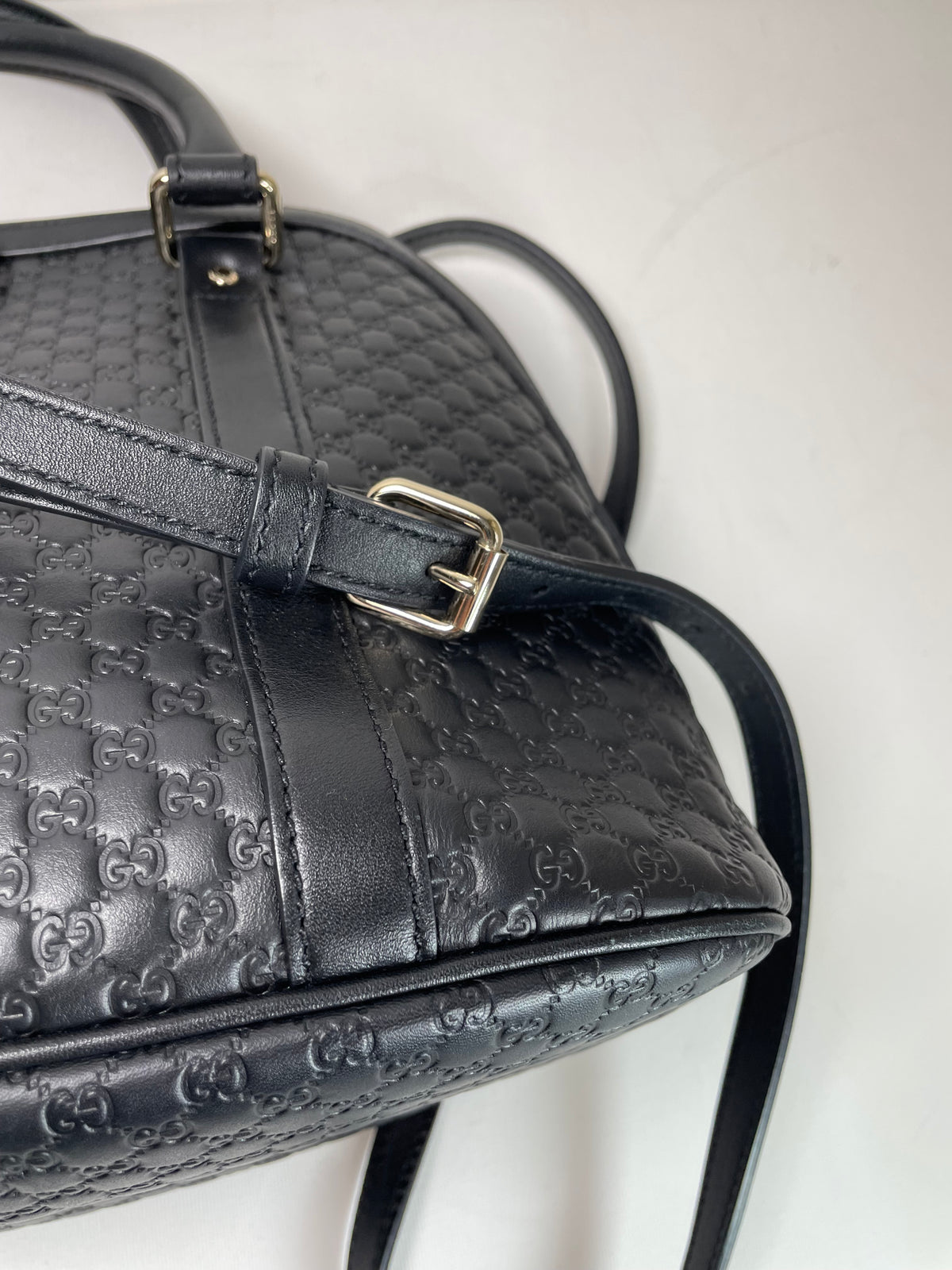 Preloved Gucci Guccissima  Dome Shoulder Bag, Medium
