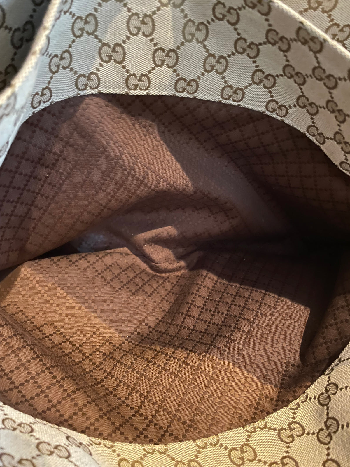 Preloved Gucci Londres Tote Bag, Large