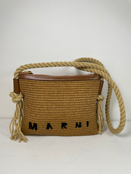 Preloved Marni Marcel Raffia Shoulder Bag