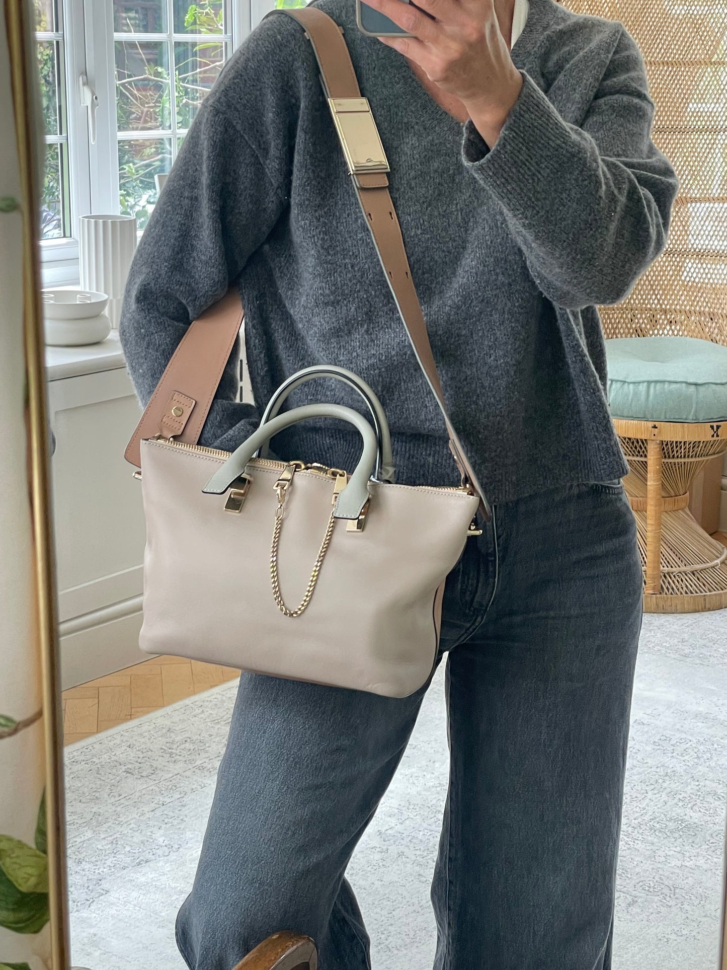 Preloved Chloe Baylee Tote Bag with Shoulder Strap, Small