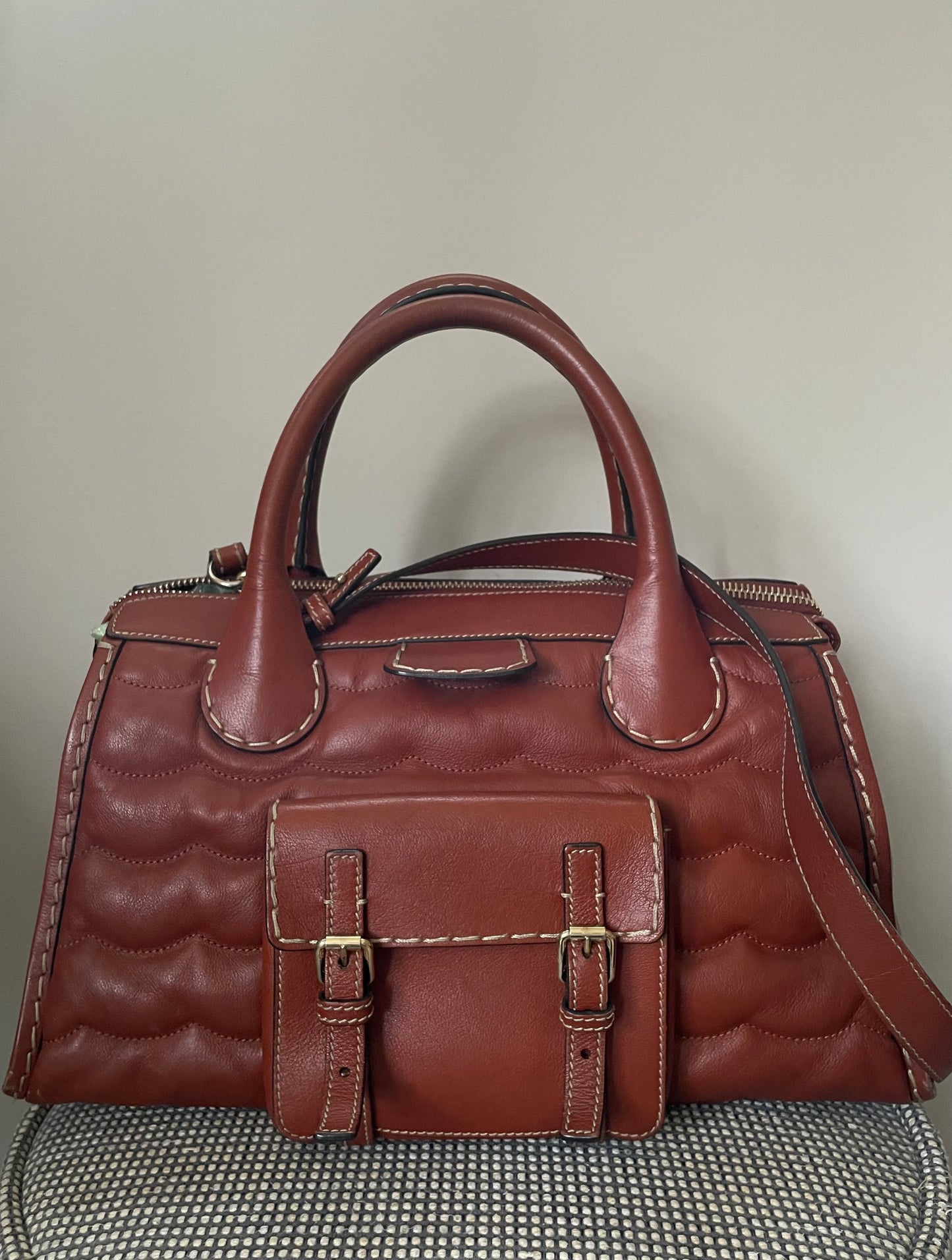 Preloved Chloe Edith Satchel Tote Bag, Medium