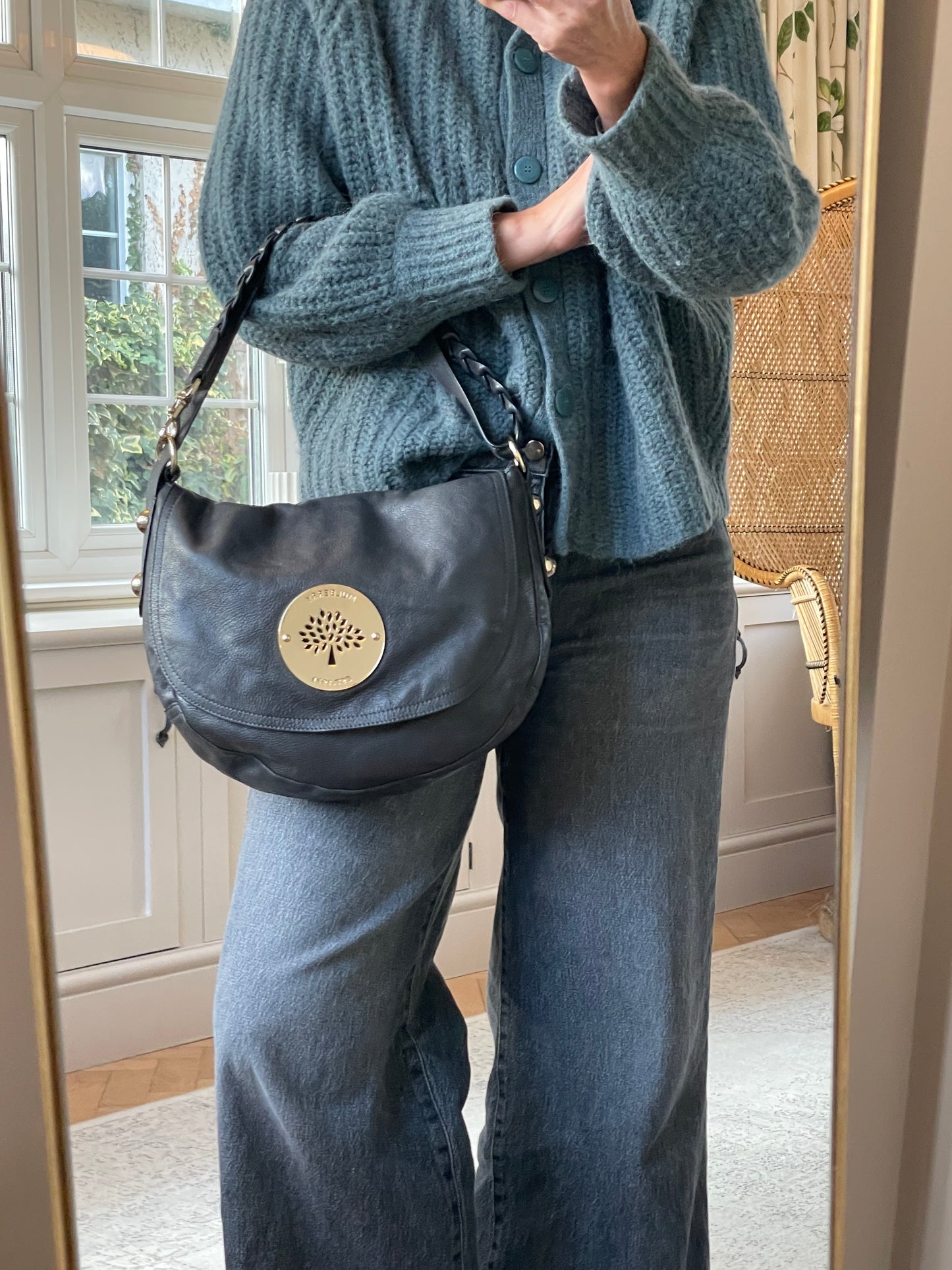 Preloved Mulberry Daria Satchel Shoulder Bag, Medium