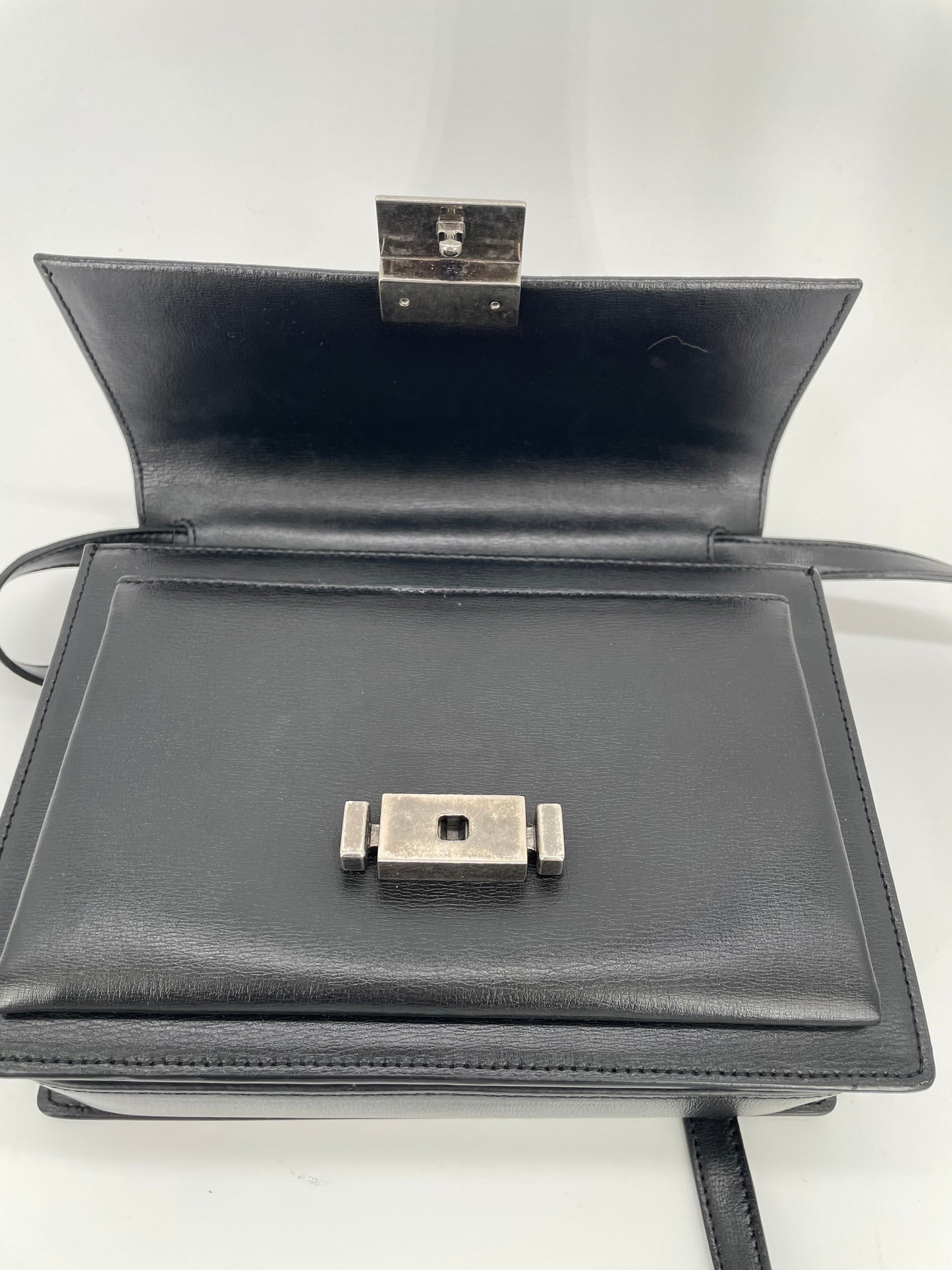 Preloved Saint Laurent Bellechasse Satchel Bag with Long Strap
