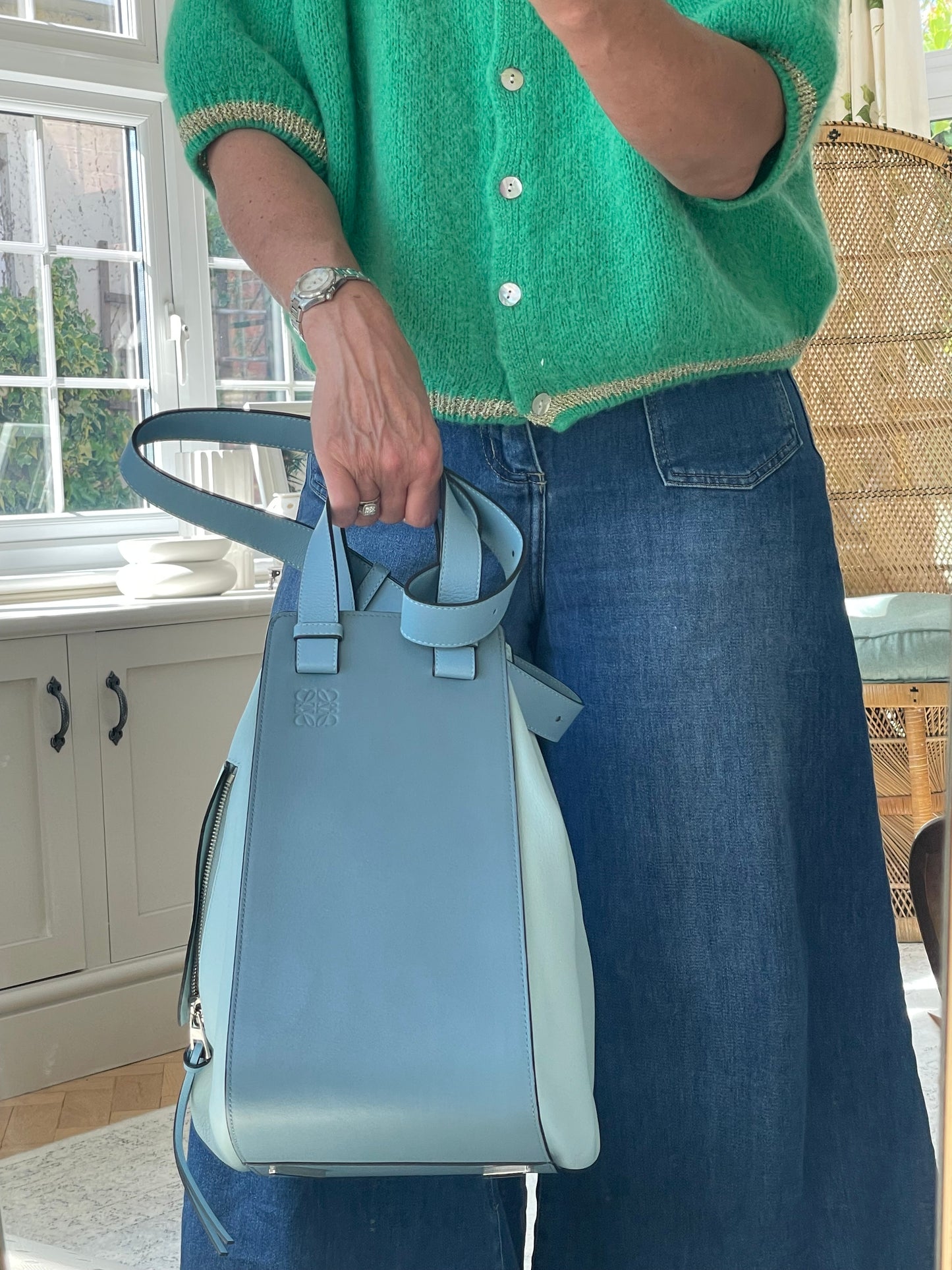 Preloved Loewe Hammock Shoulder Bag, Medium