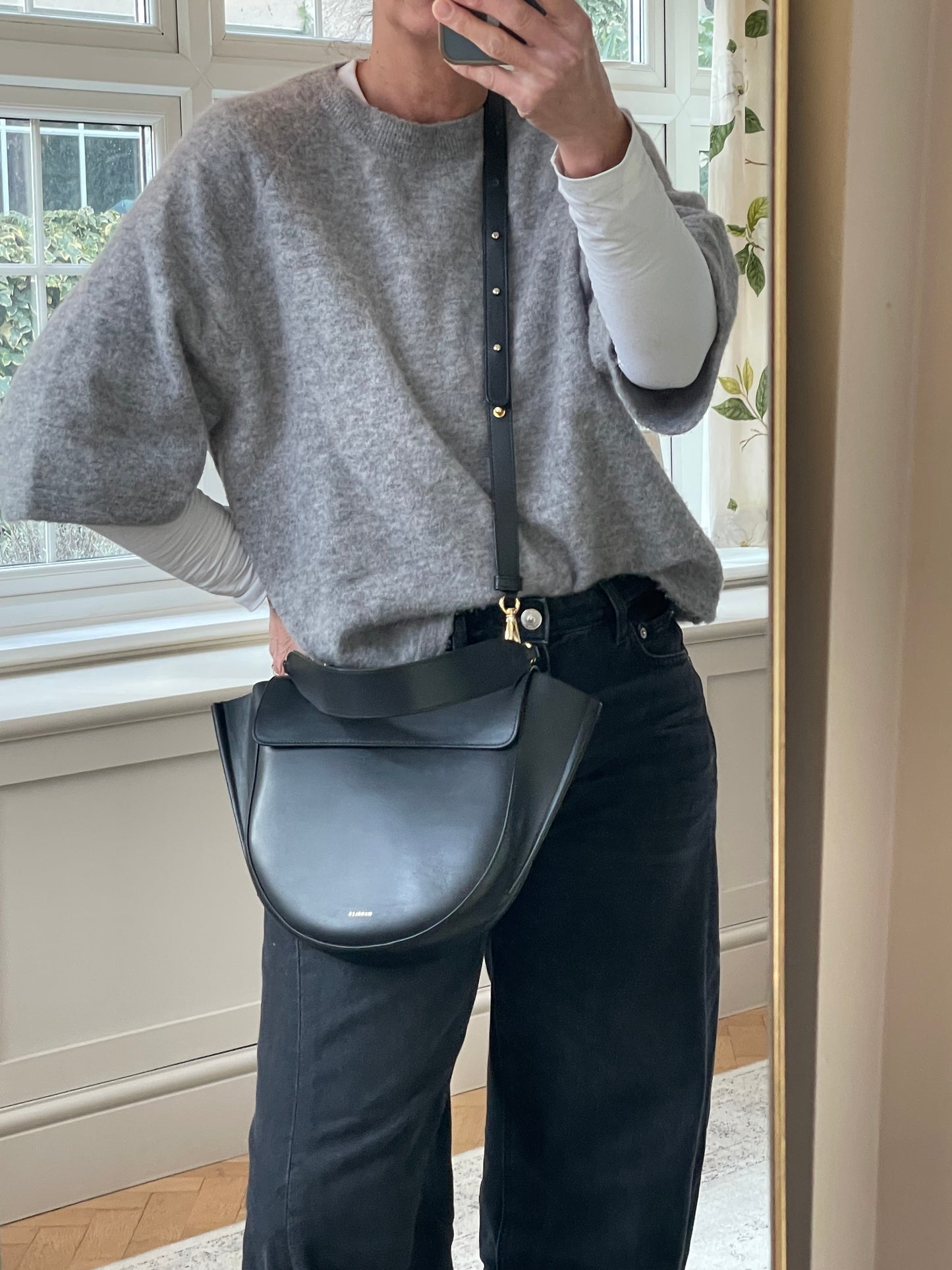 Preloved Wandler Hortensia Crossbody Bag and Top Handle Bag, Medium