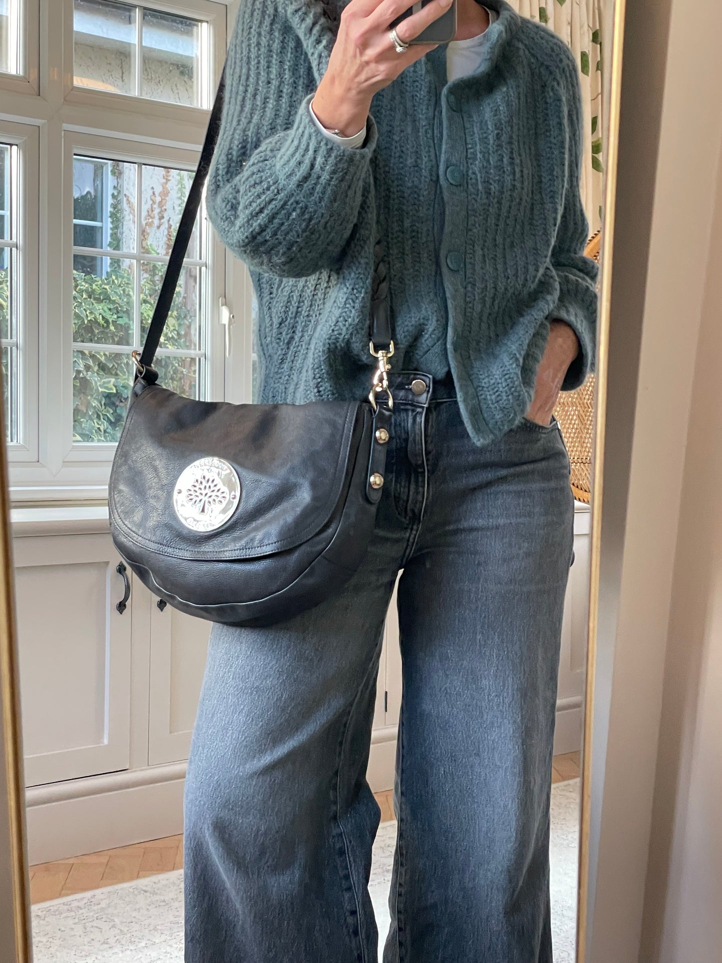 Preloved Mulberry Daria Satchel Shoulder Bag, Medium