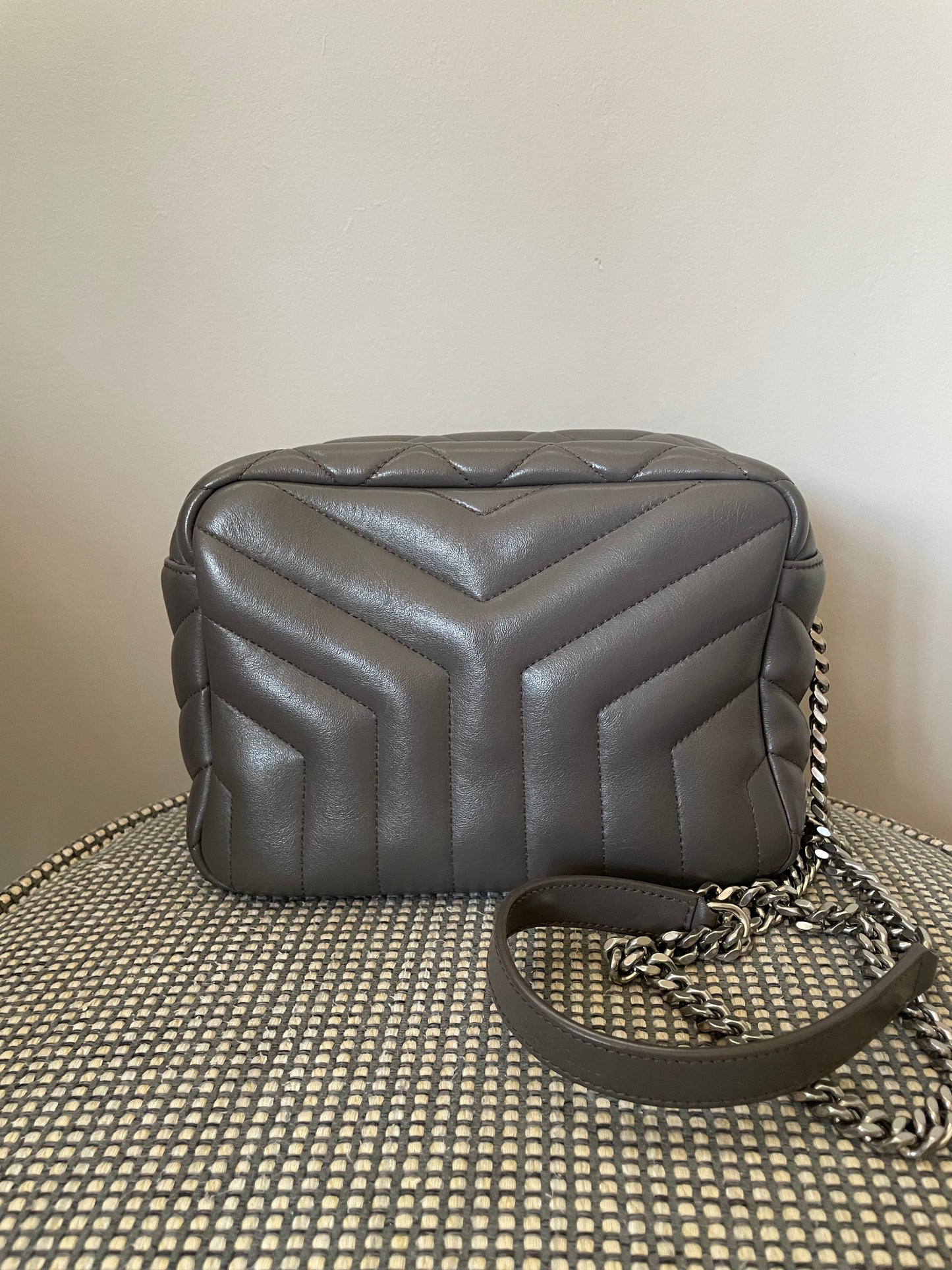 Preloved Saint Laurent Loulou Bowling Bag, Small