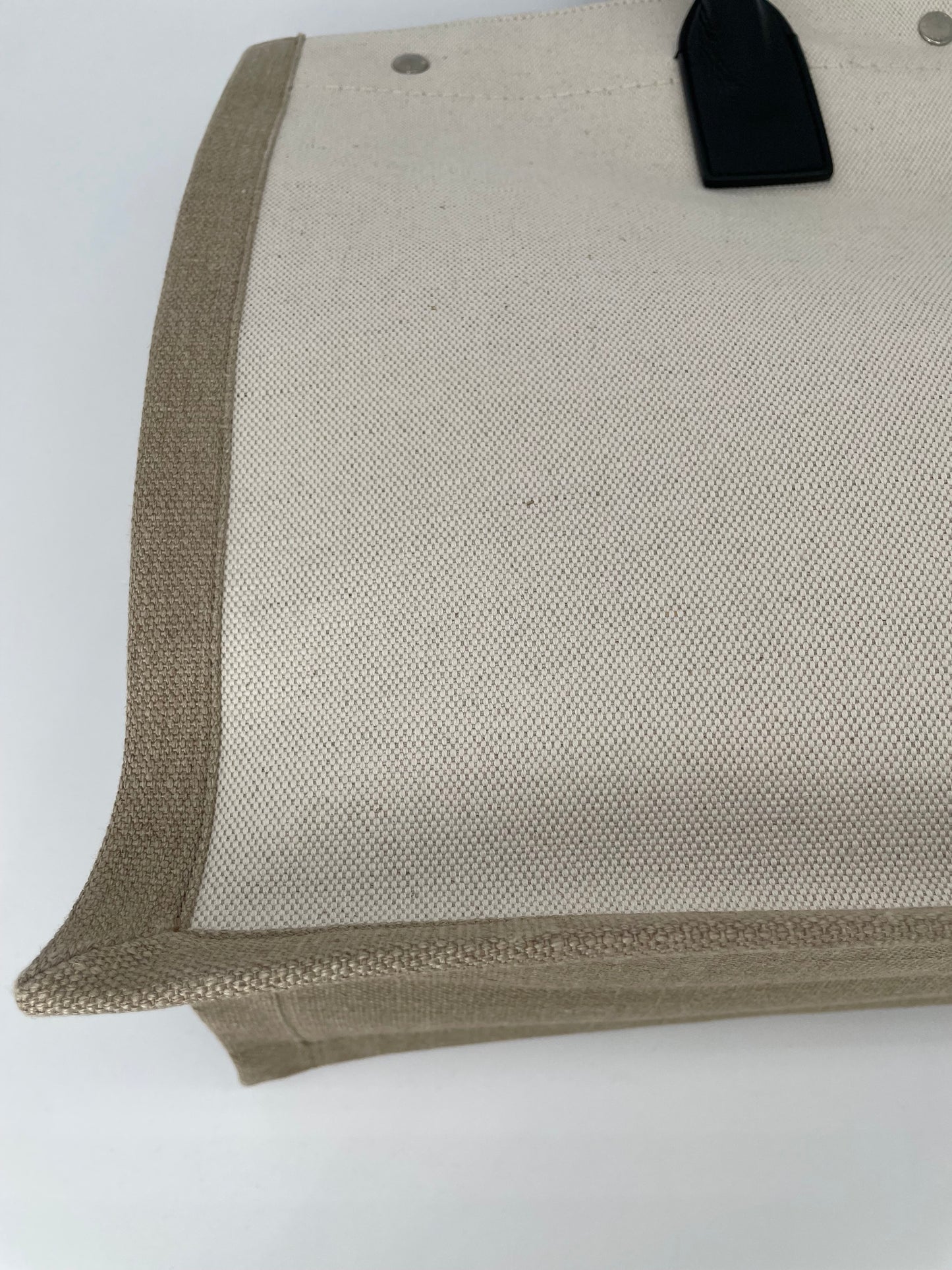 Preloved Yves Saint Laurent Rive Gauche Linen Tote Bag, Large