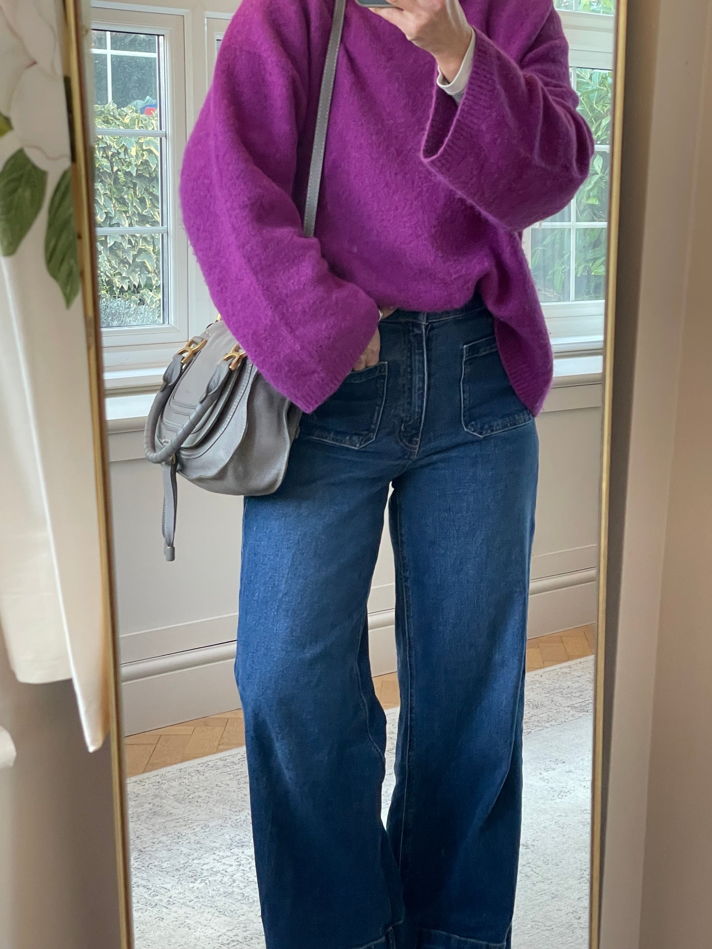 Preloved Chloe Marcie Satchel Bag with Long Strap, Small