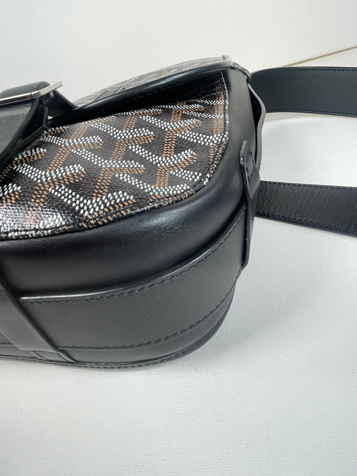 Preloved Goyard Goyardine Belvedere Messenger Bag, GM