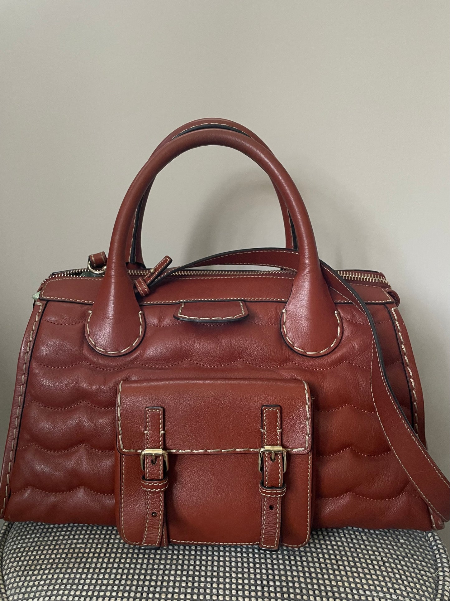 Preloved Chloe Edith Satchel Tote Bag, Medium