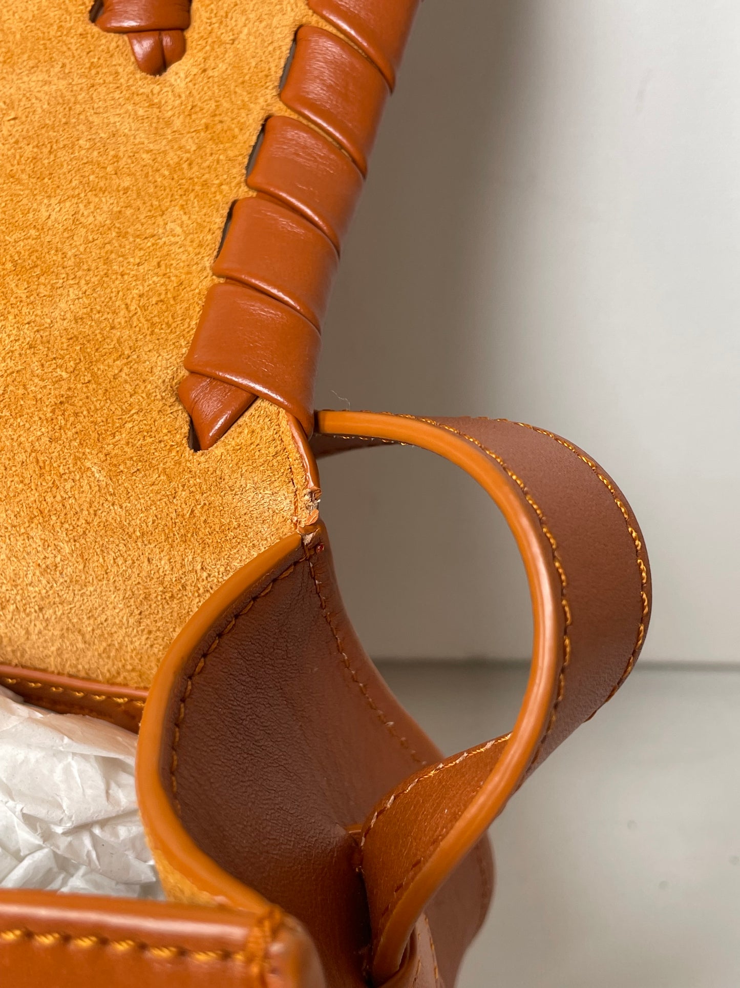 Preloved Chloe Marcie Oversized Stitched Crossbody Bag, Small