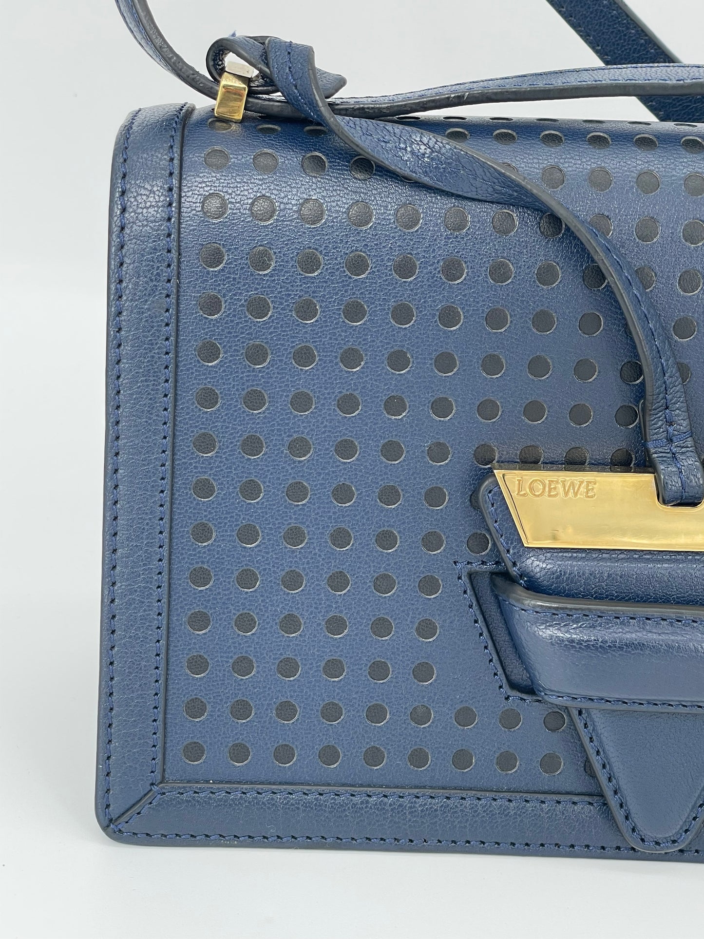 Preloved Loewe Barcelona Crossbody Bag, Medium