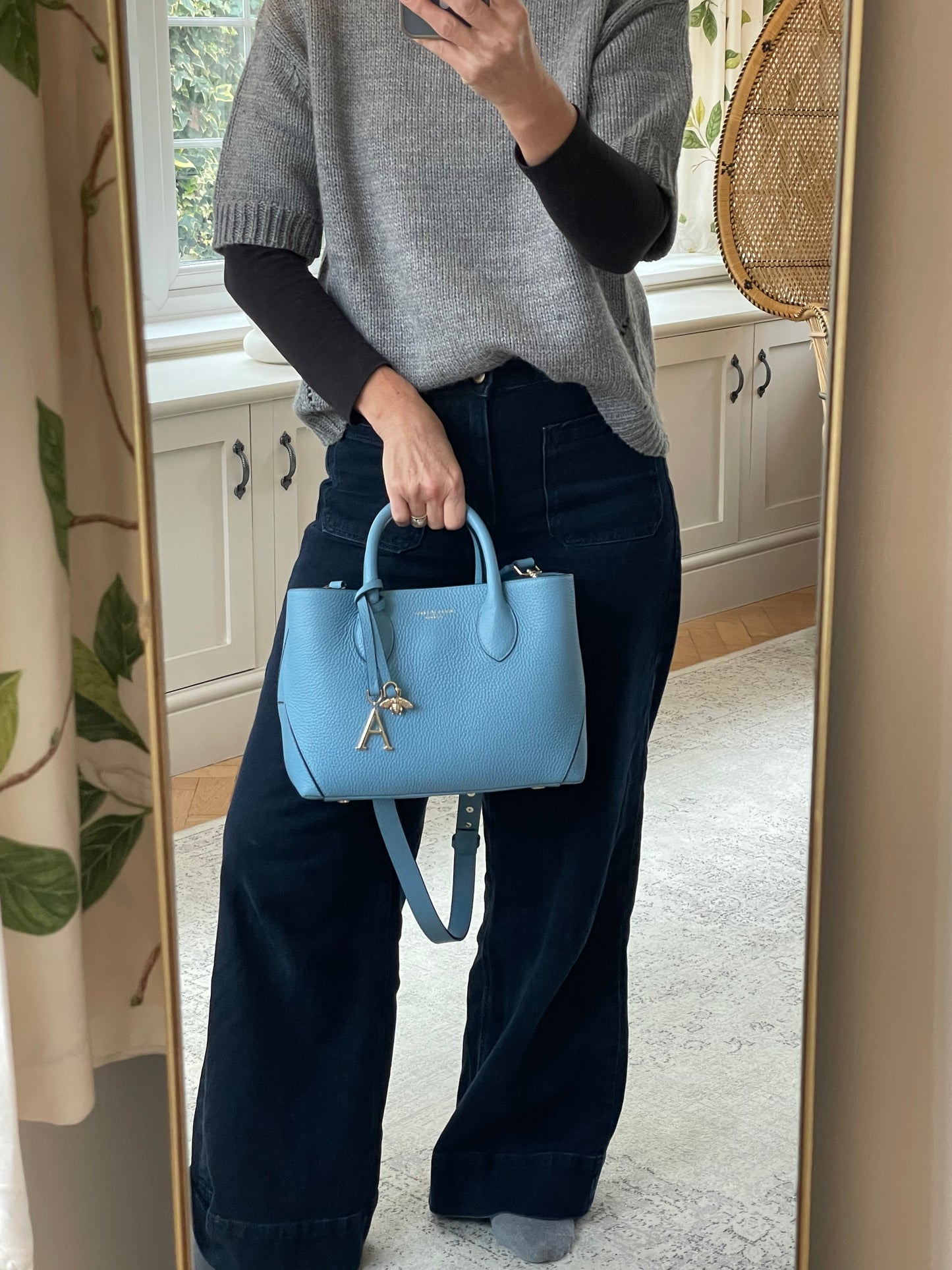 Preloved Aspinal of London Midi Tote Bag