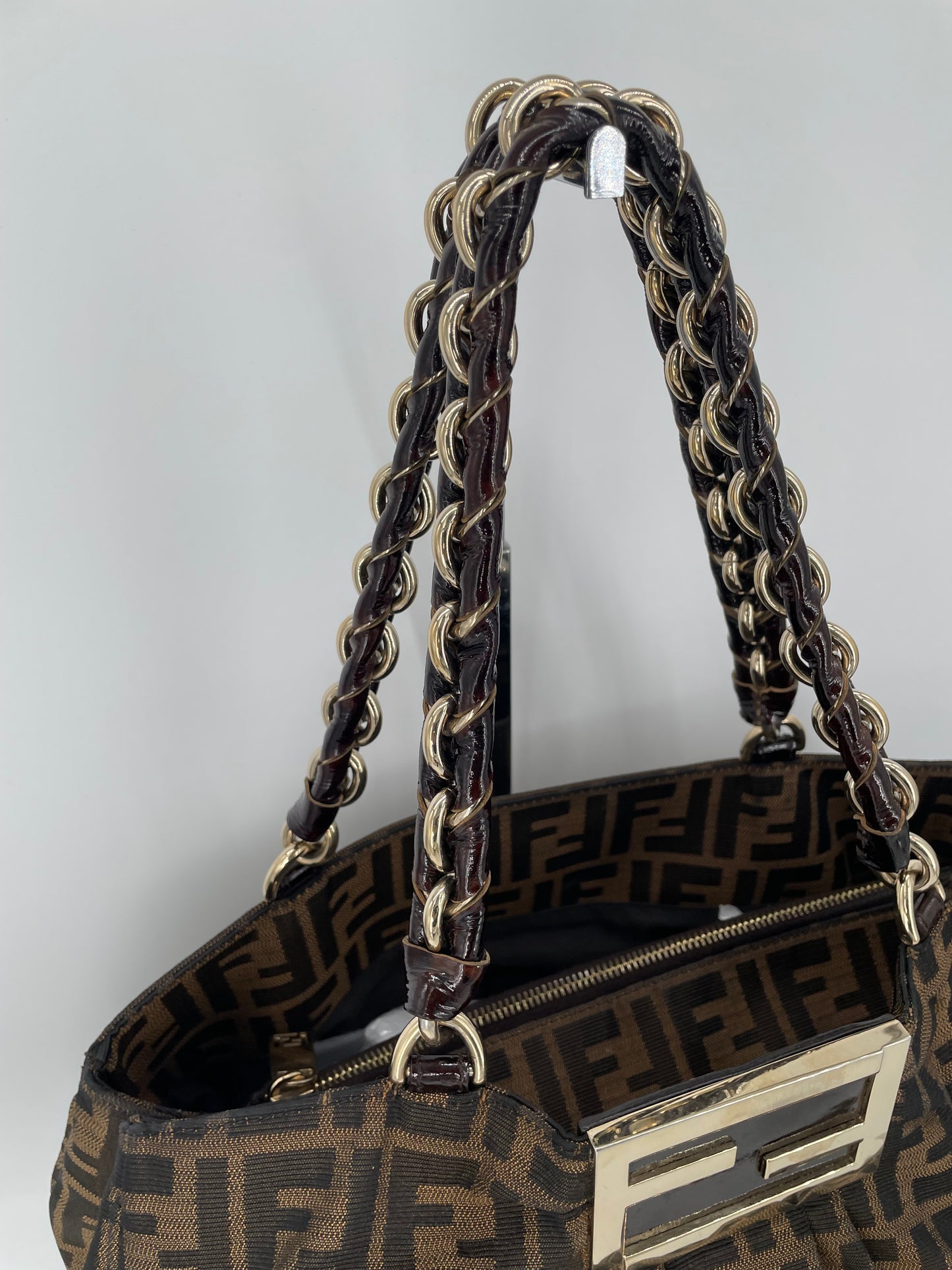 Preloved Fendi Zucca Mia Tote Bag, Large