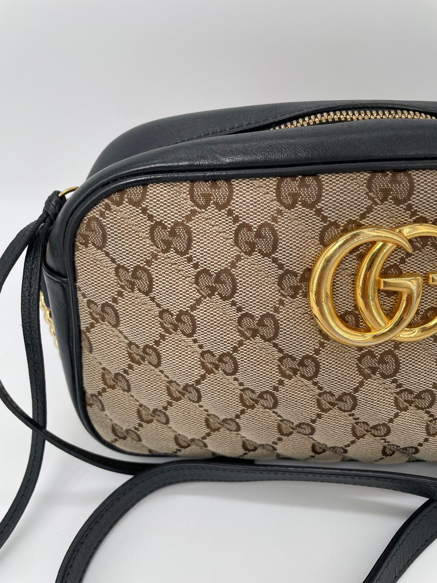 Preloved Gucci Matelasse Diagonal GG Marmont Bag, Small