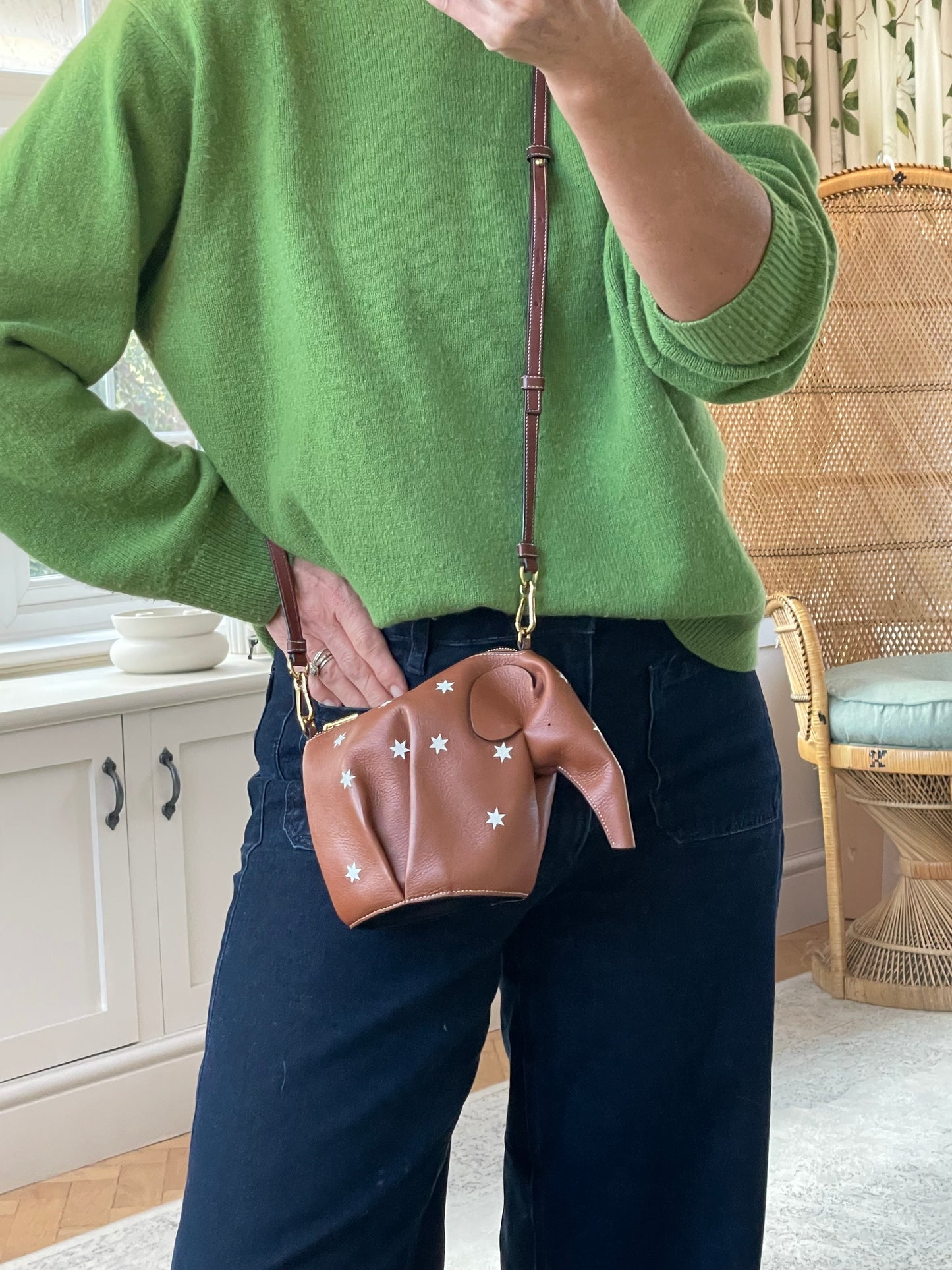 Preloved Loewe Mini Star Elephant Crossbody Bag