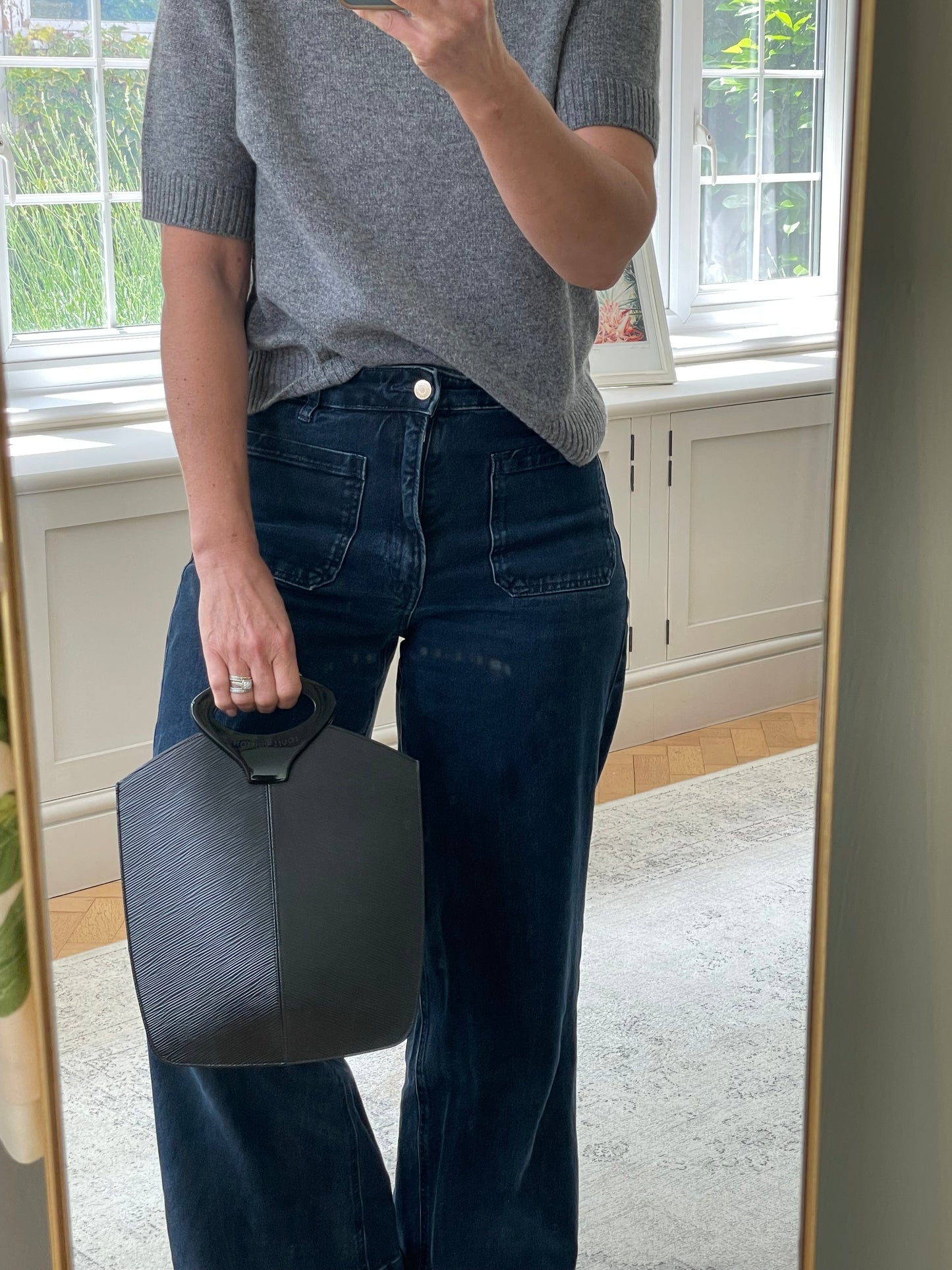 Preloved Louis Vuitton Epi Demi Lune small Tote