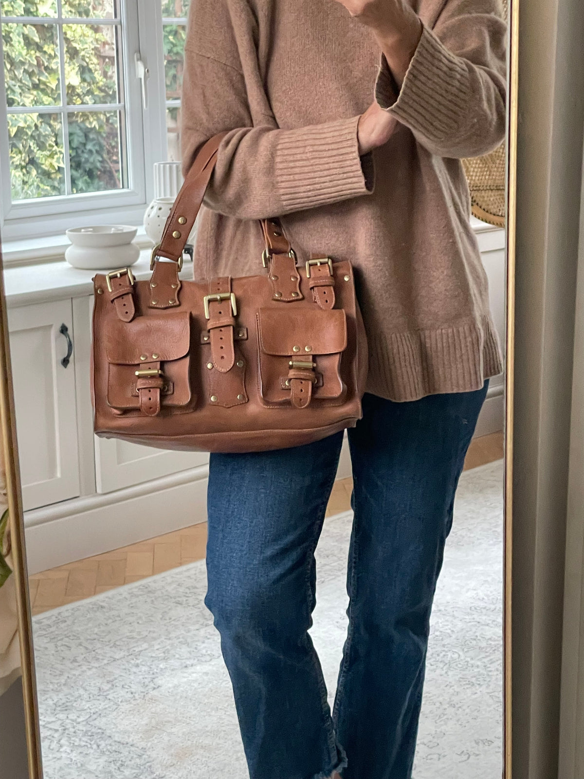 Preloved Mulberry Vintage Roxanne Satchel Shoulder Bag, Medium