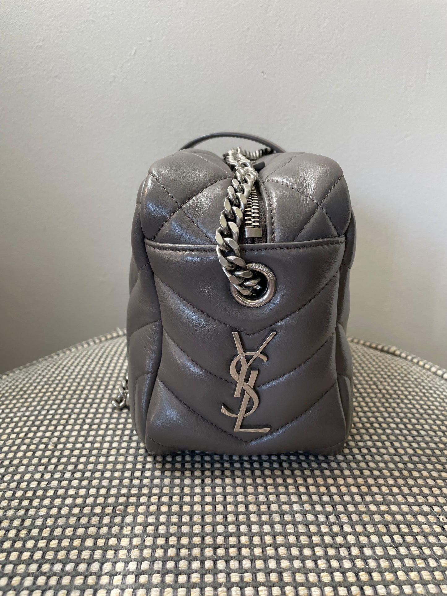Preloved Saint Laurent Loulou Bowling Bag, Small