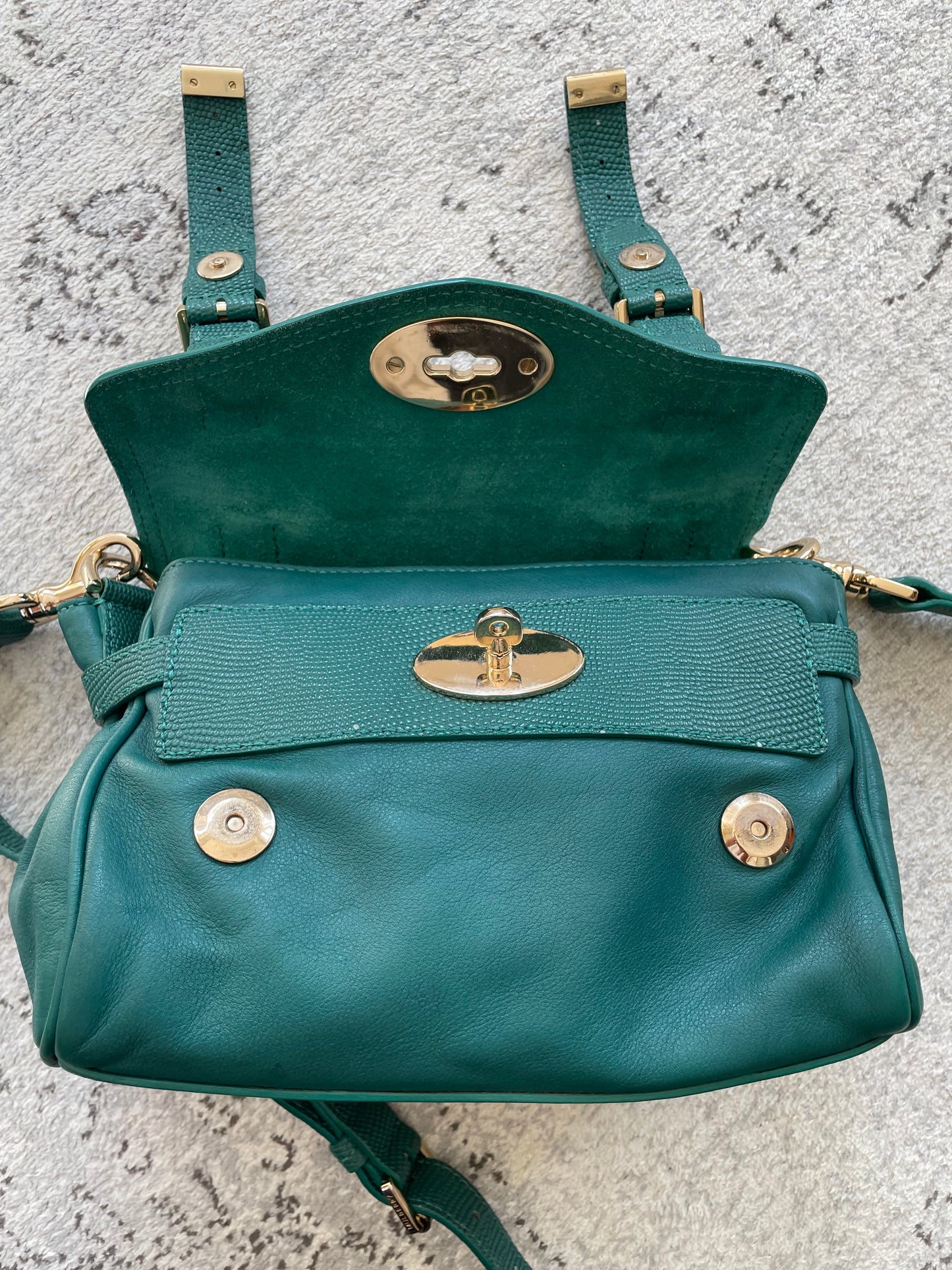 Preloved Mulberry Alexa Satchel Bag, Mini