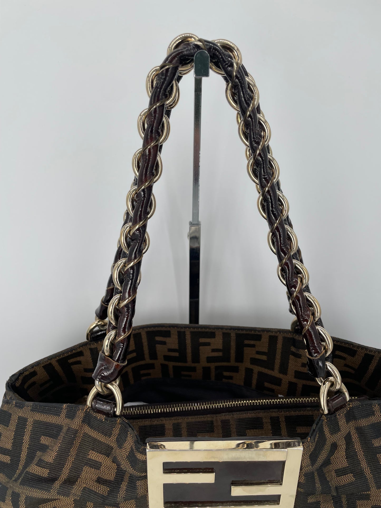 Preloved Fendi Zucca Mia Tote Bag, Large