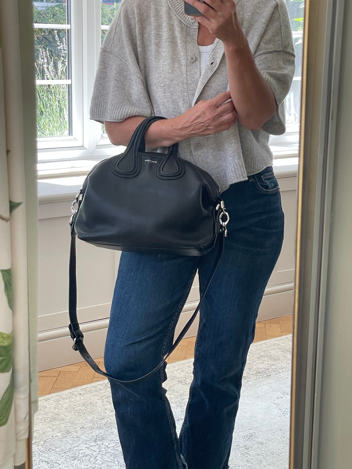 Preloved Givenchy Nightingale Shoulder Tote Bag, Small