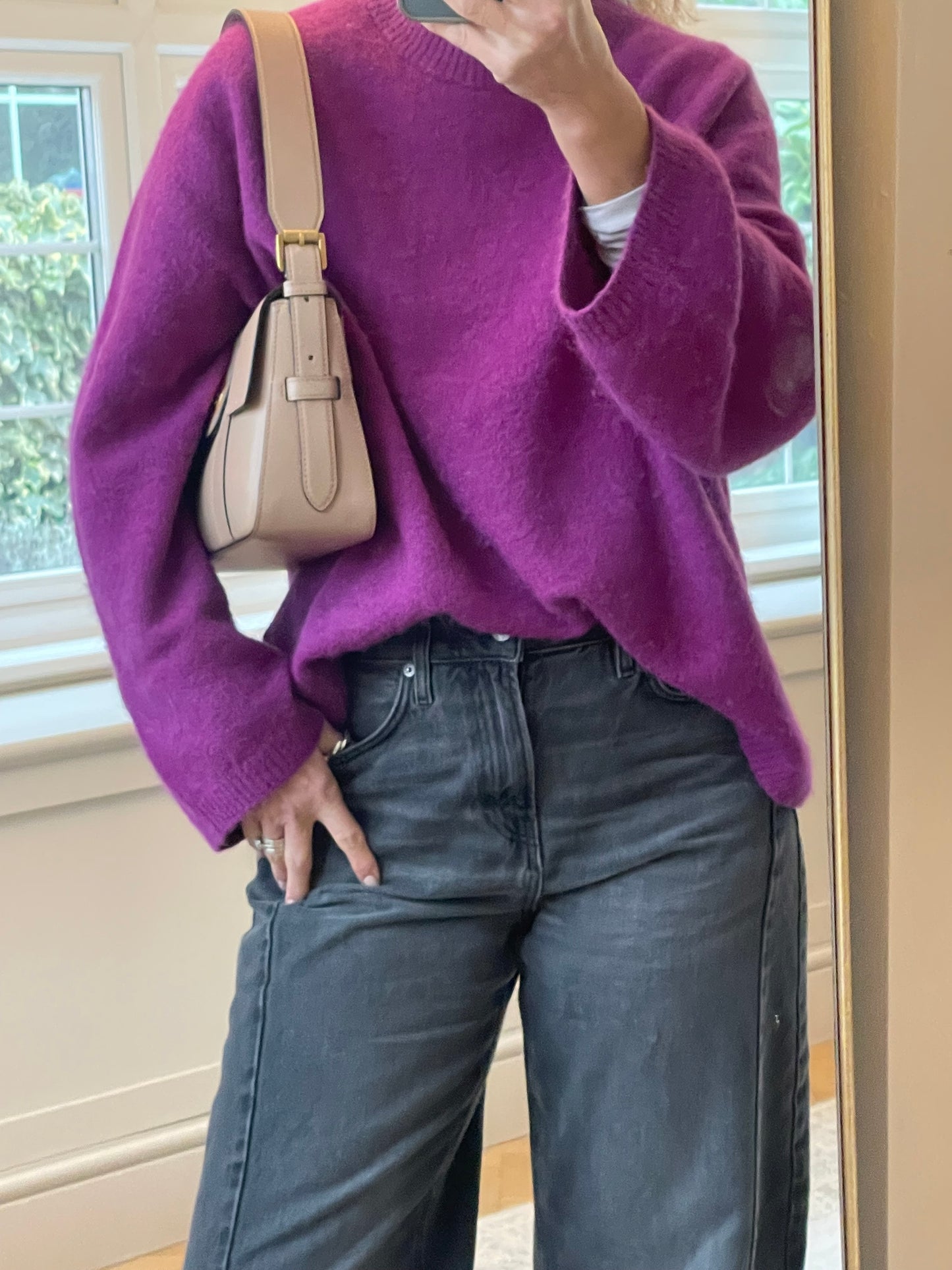 Preloved Mulberry East, West Bayswater Shoulder Bag