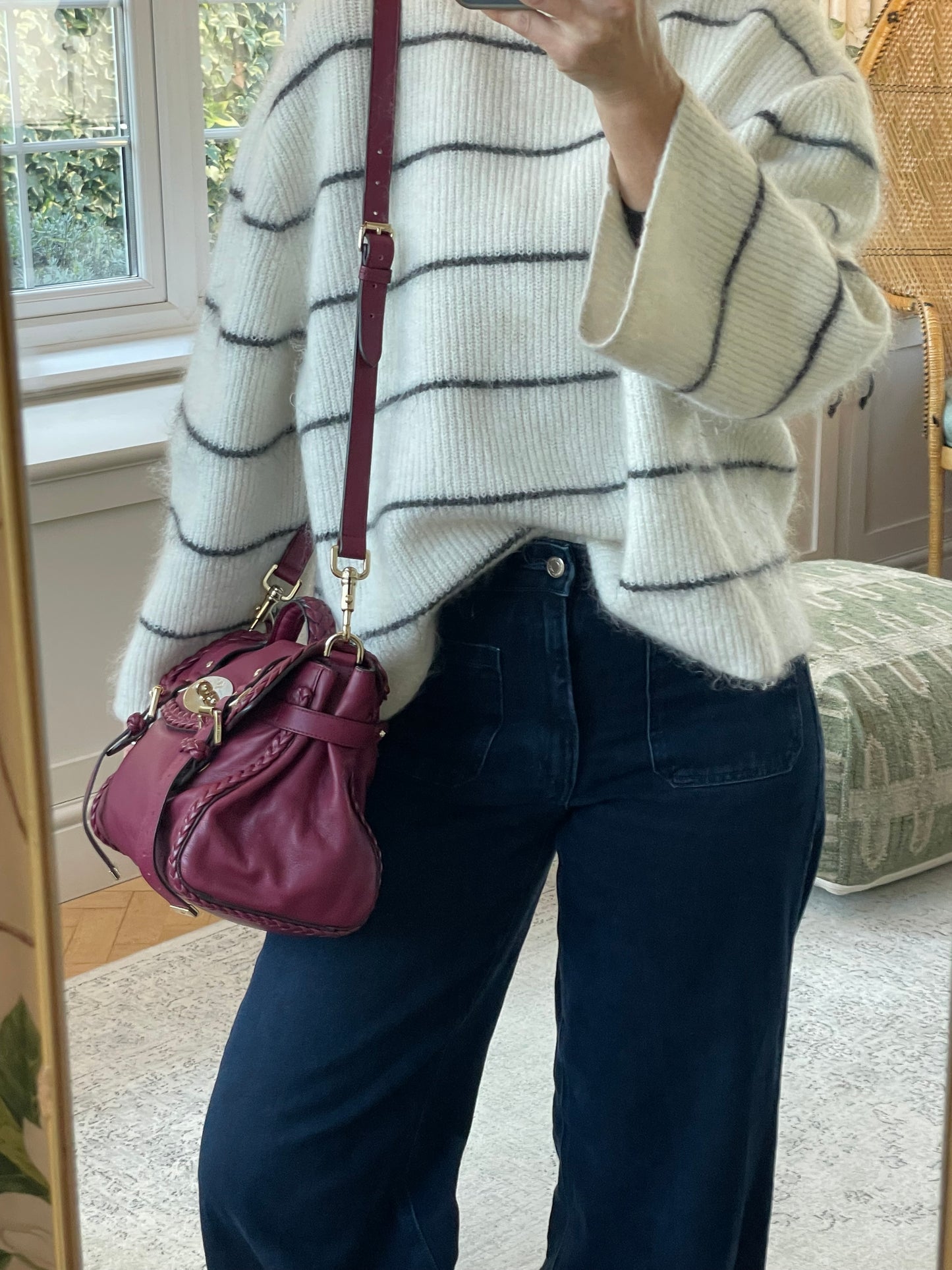 Preloved Mulberry Alexa Satchel Bag, Regular