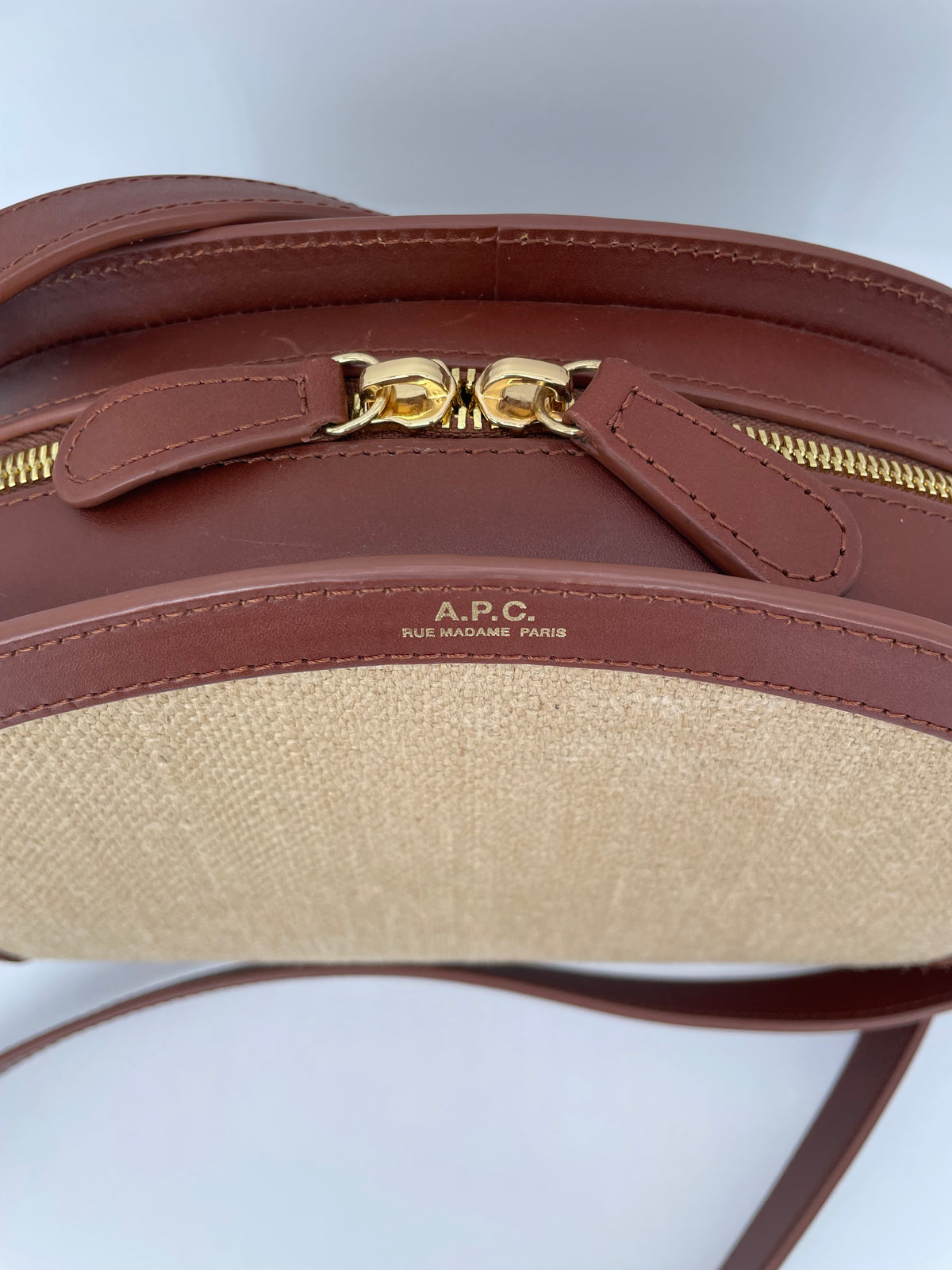 Preloved A.P.C Demi-Lune Crossbody Bag, Large