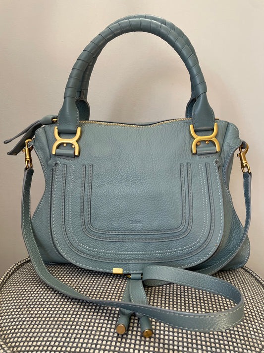 Preloved Chloe Marcie Satchel Bag with long strap, Medium